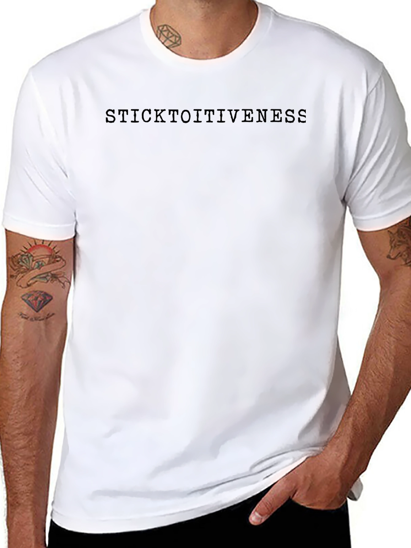 Sticktoitiveness Crew Neck T-Shirt