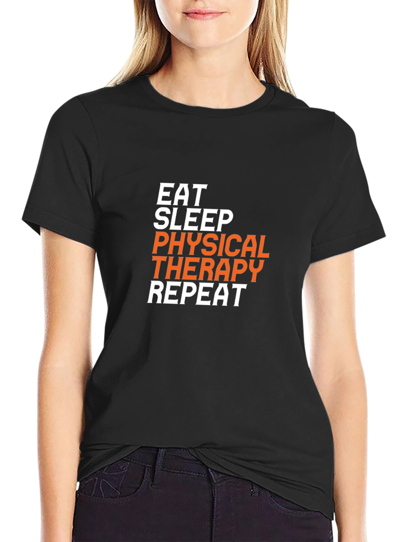 Eat Sleep Physical Therapy Repeat Graphic T-Shirt