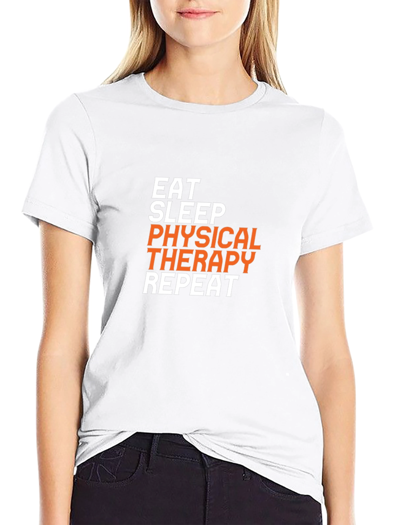 Eat Sleep Physical Therapy Repeat Graphic T-Shirt