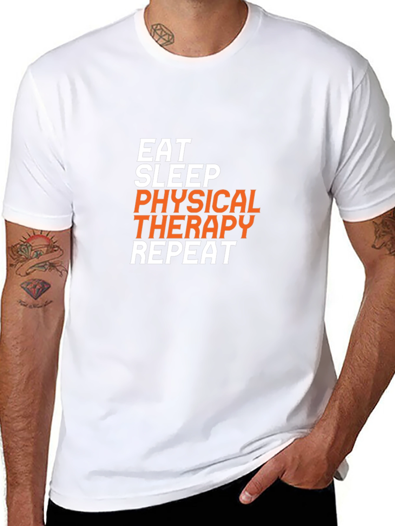 Eat Sleep Physical Therapy Repeat Graphic T-Shirt