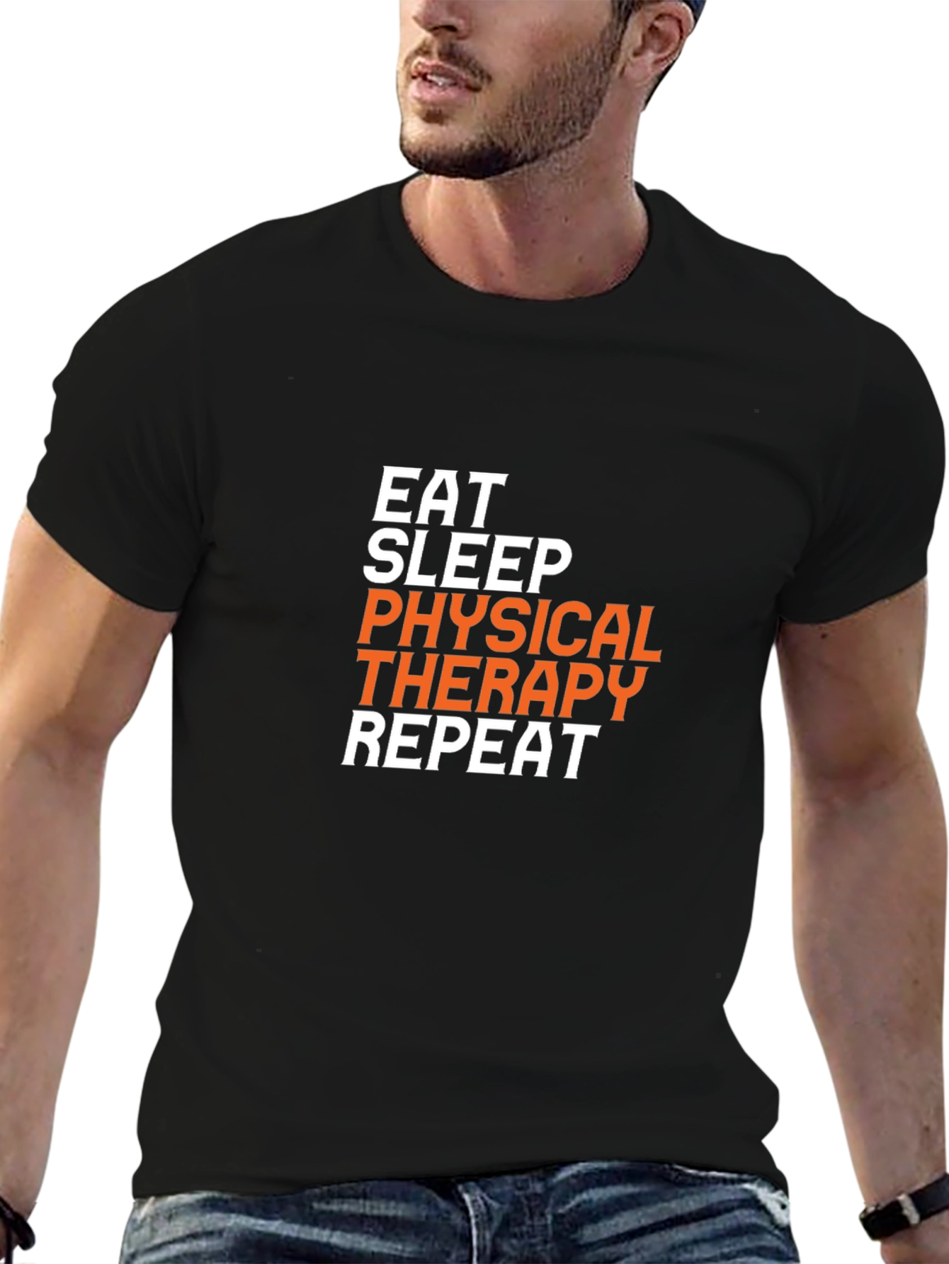Eat Sleep Physical Therapy Repeat Graphic T-Shirt