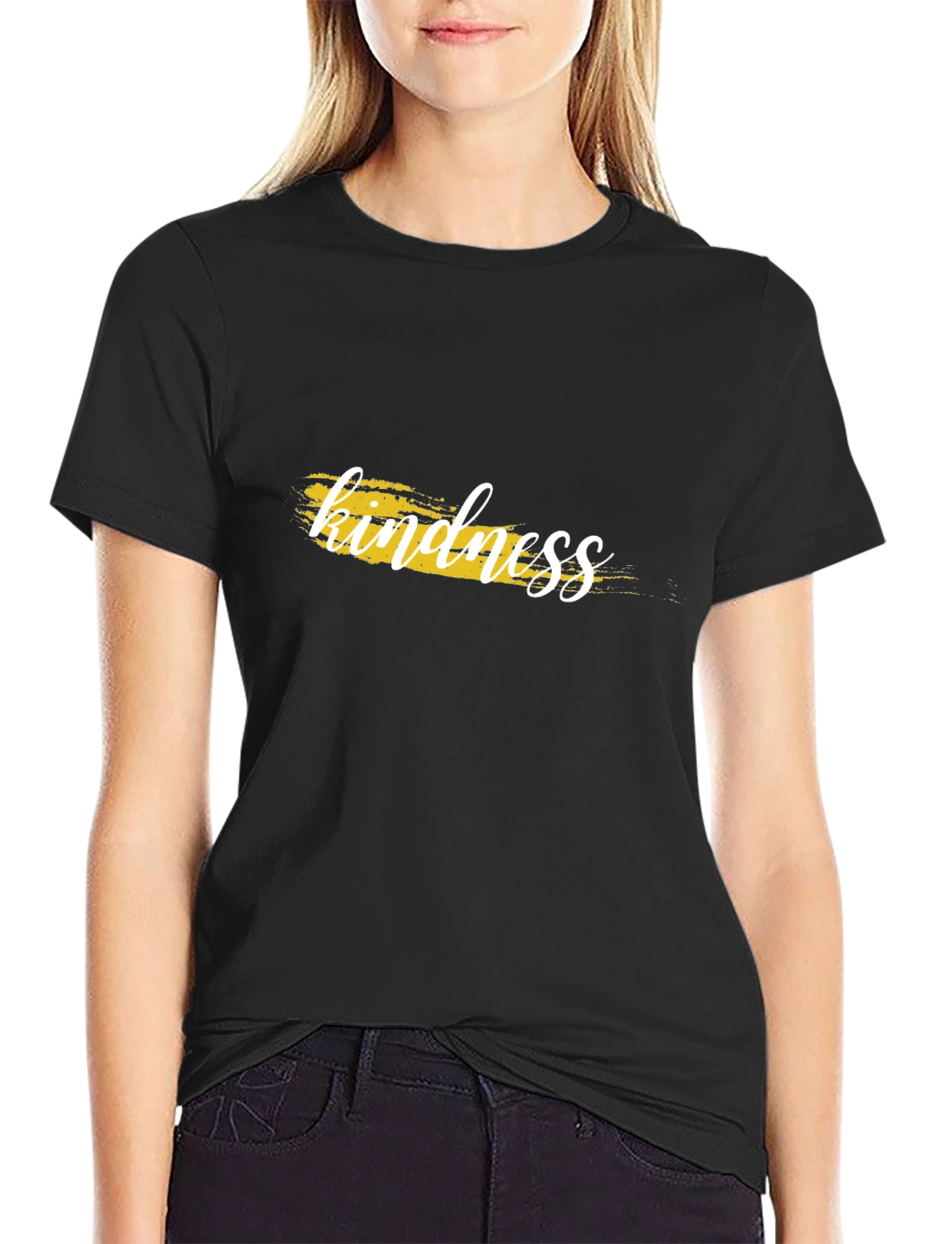 Kindness Graphic T-Shirt - Soft Black Tee