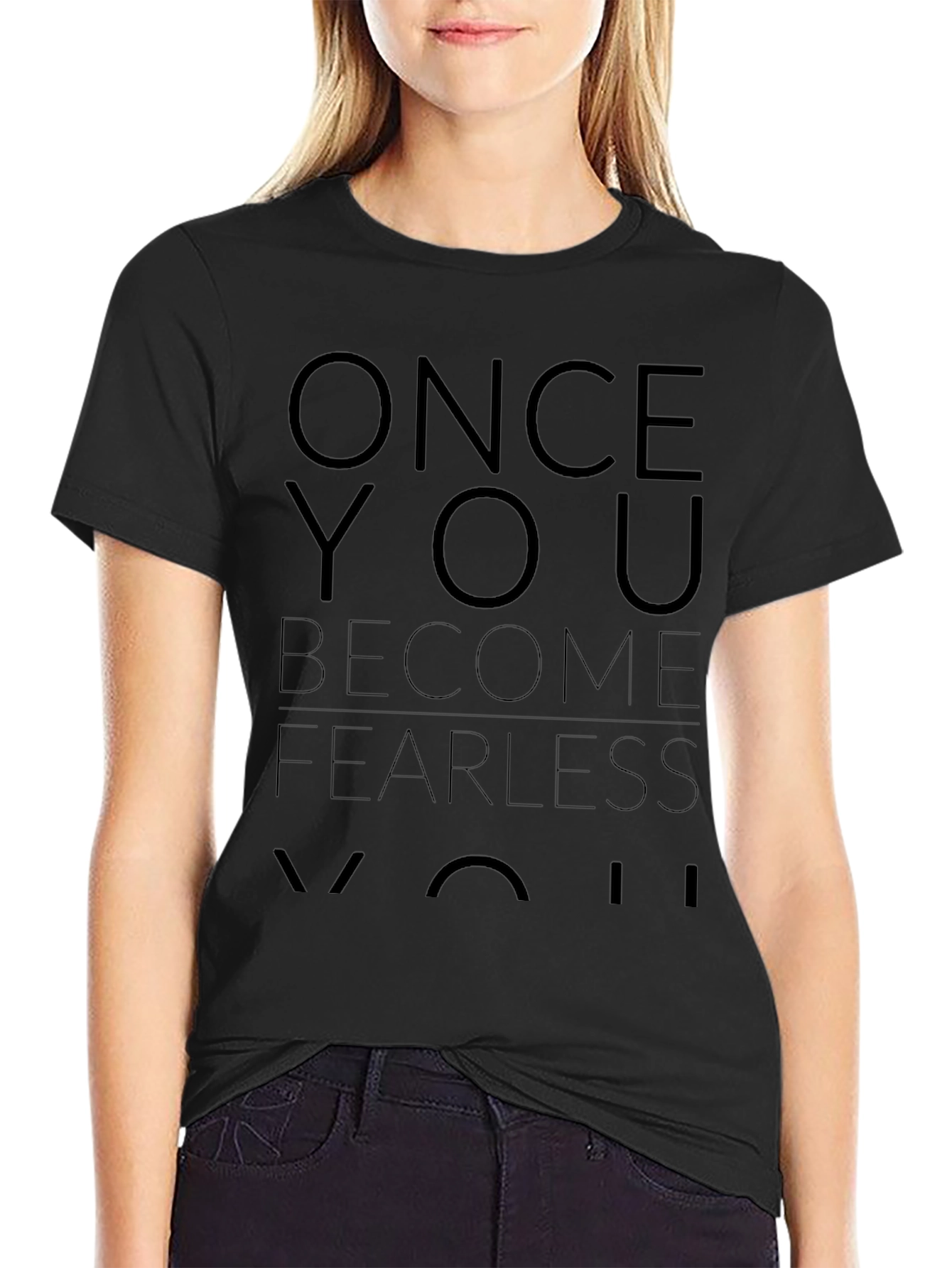 Fearless Motivation Black T-Shirt