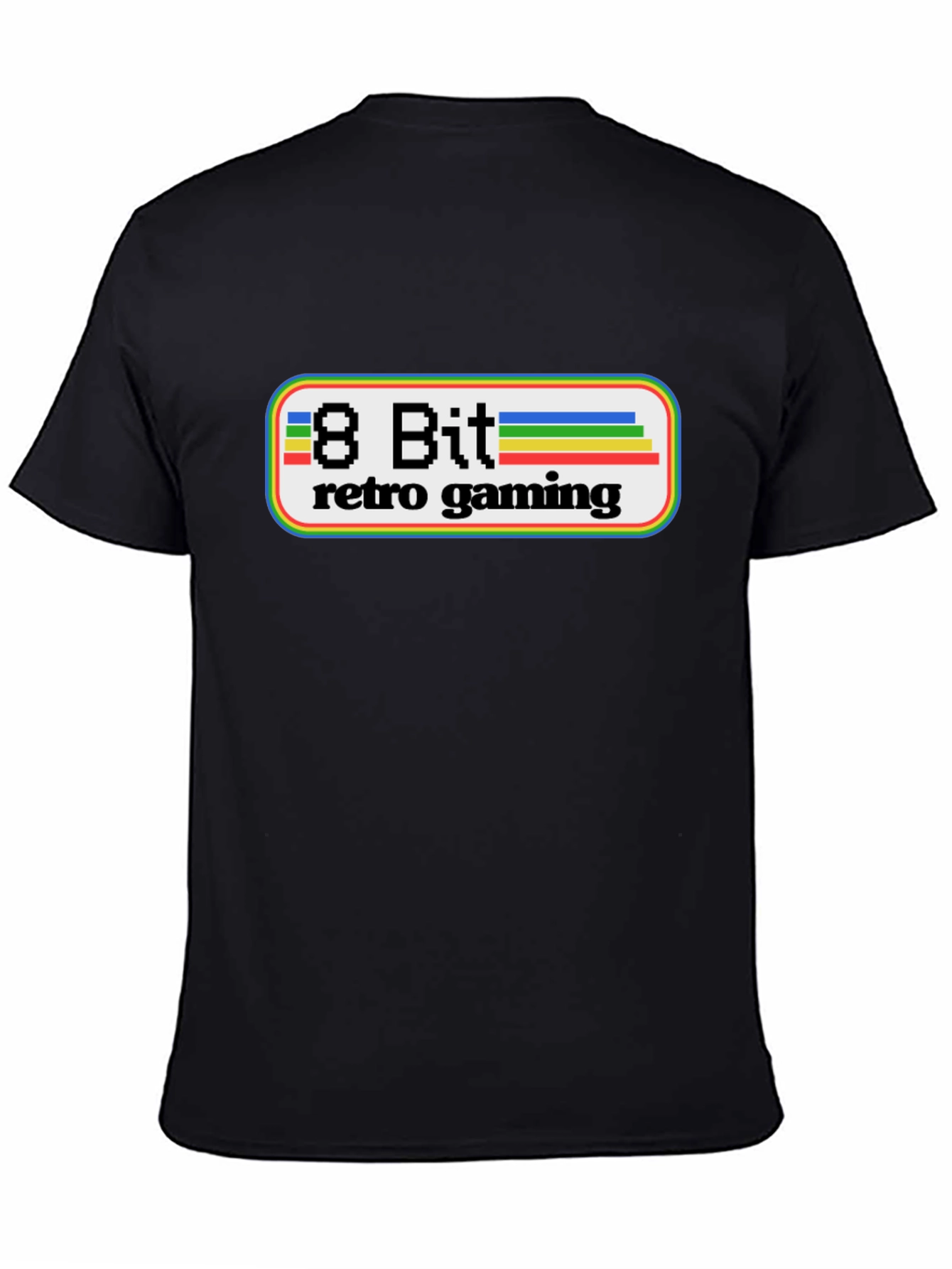 8 Bit Retro Gaming Black T-Shirt