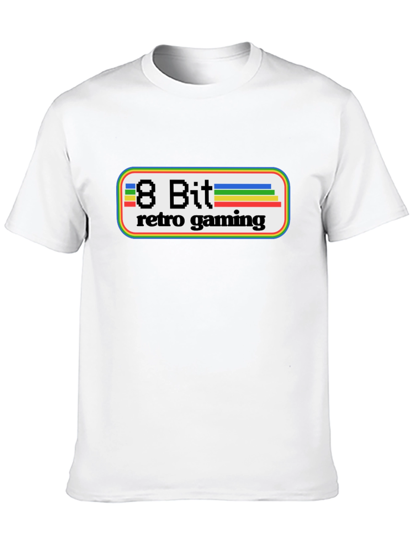 8 Bit Retro Gaming Black T-Shirt