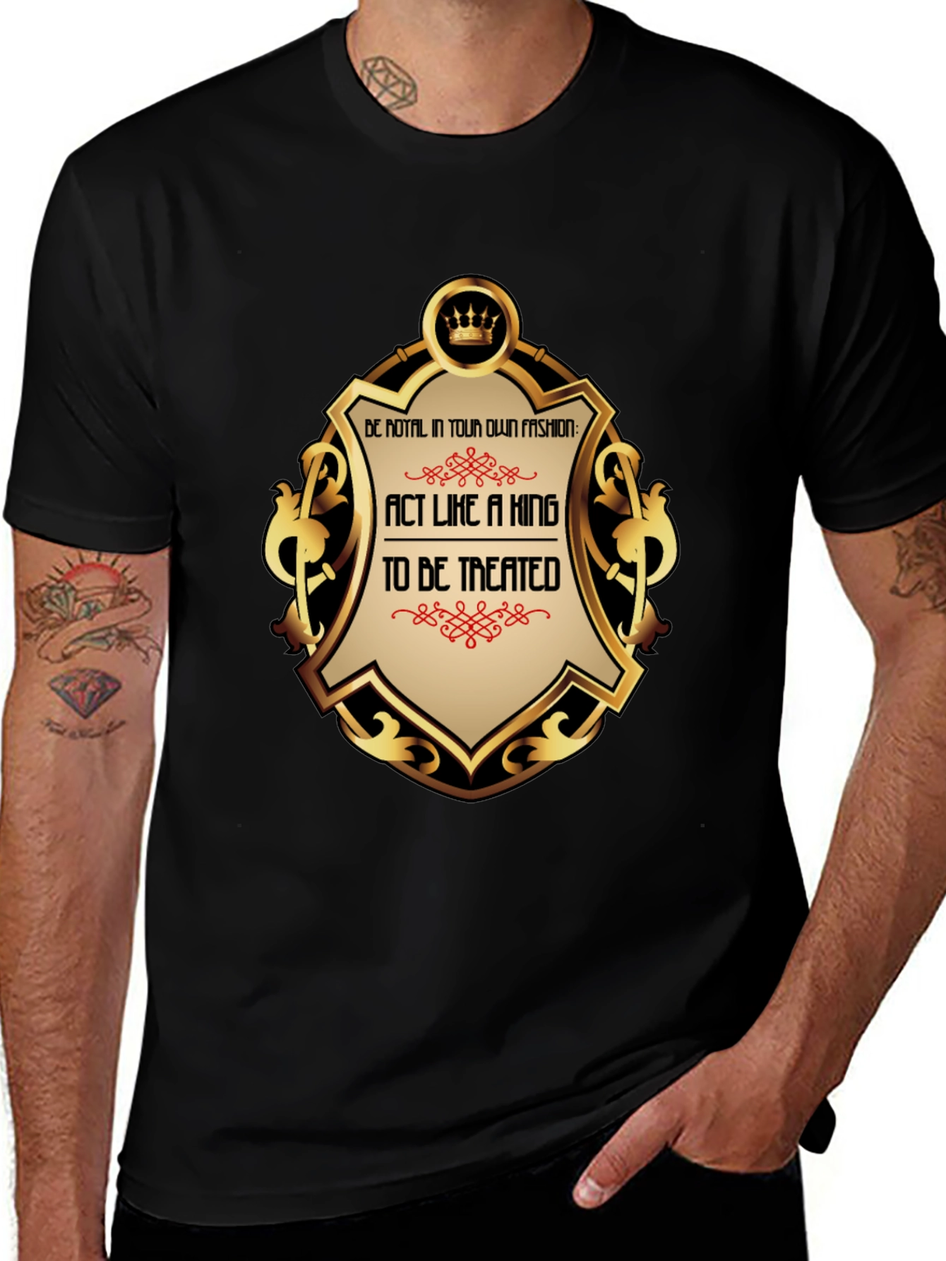 Act Like a King T-Shirt - Premium Royal Style