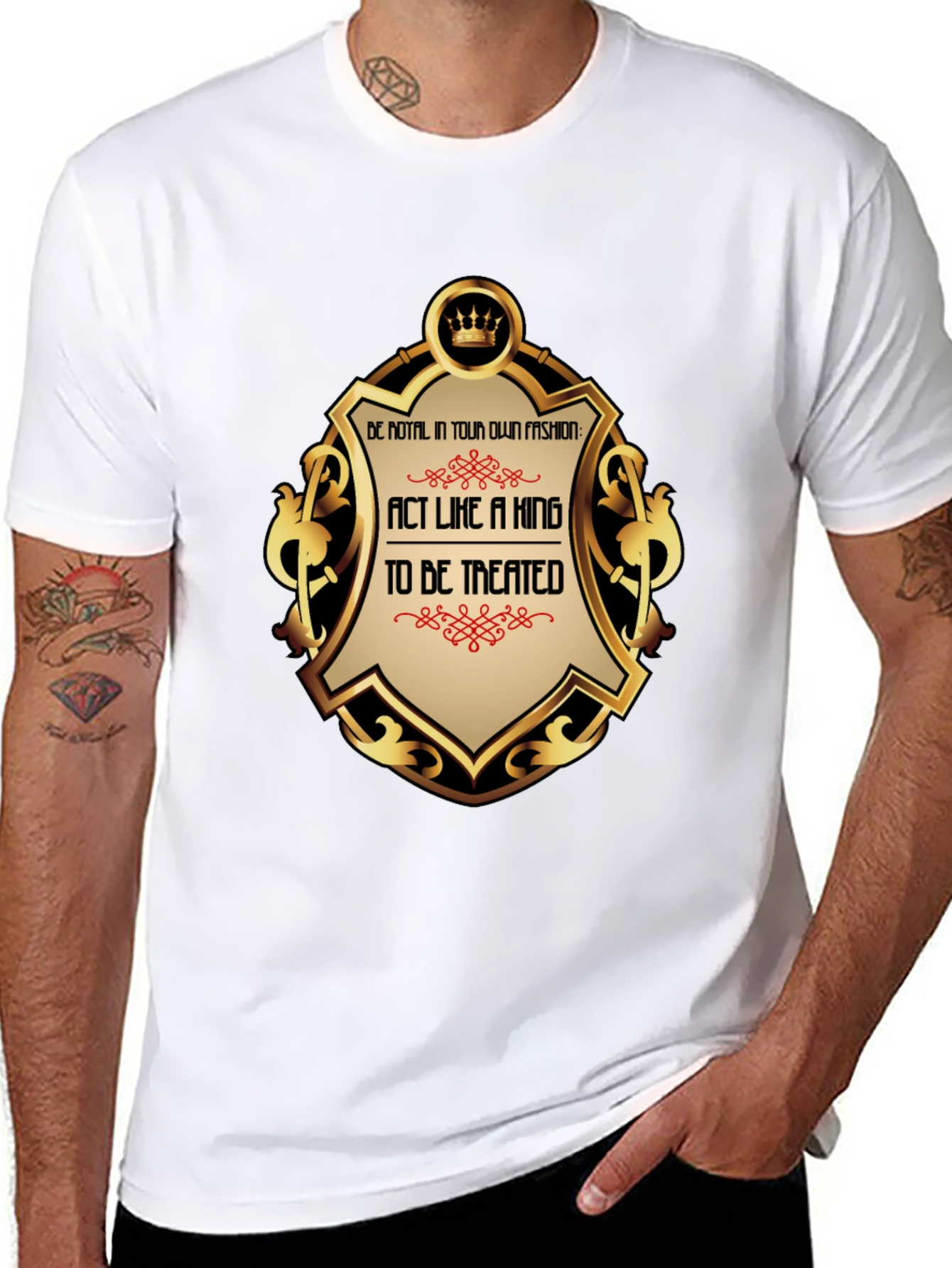 Act Like a King T-Shirt - Premium Royal Style