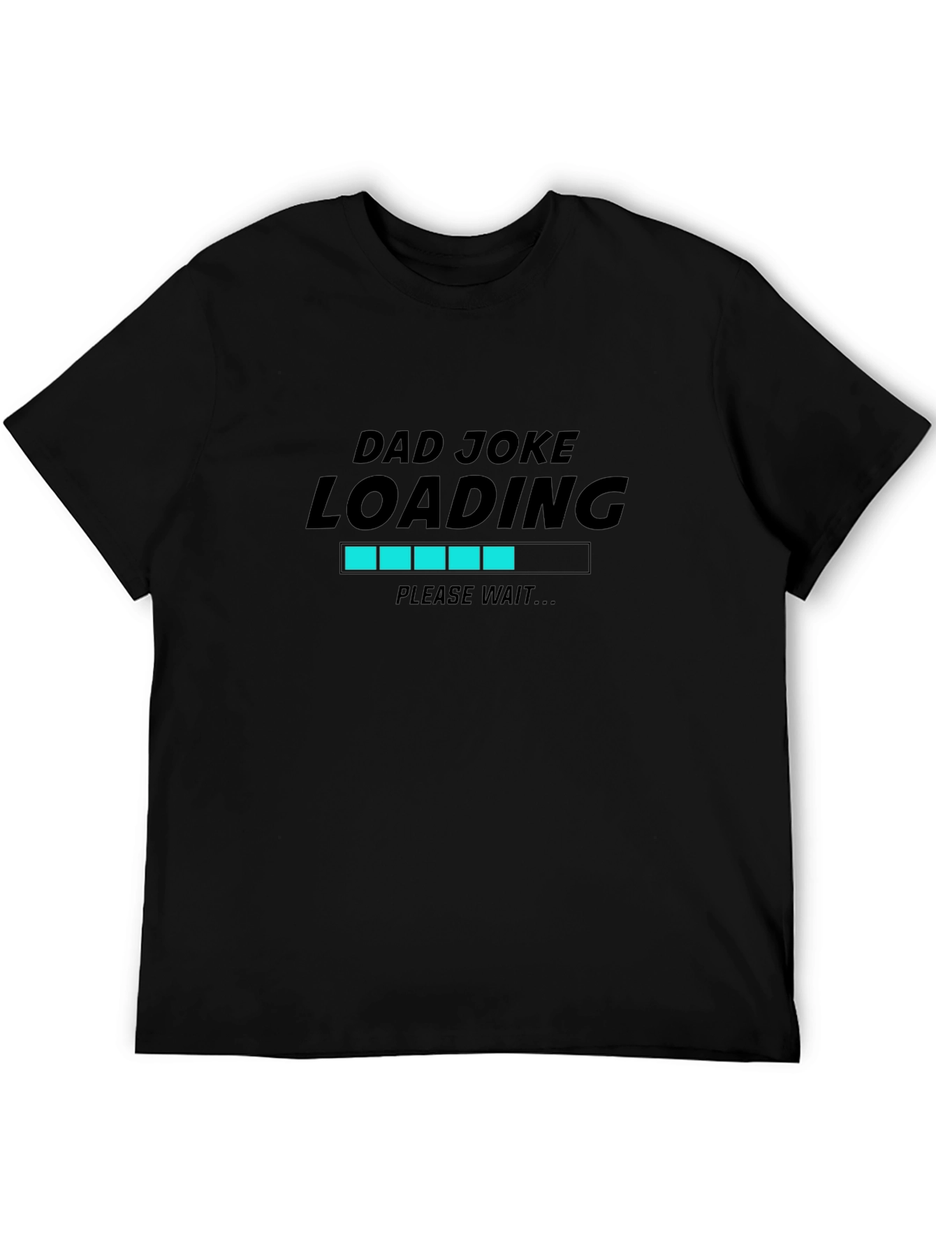Dad Joke Loading Black T-Shirt - Funny Novelty Tee