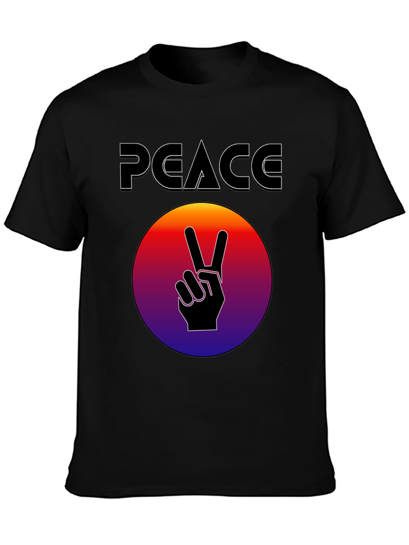 Peace Sign Graphic T-Shirt - Retro Style
