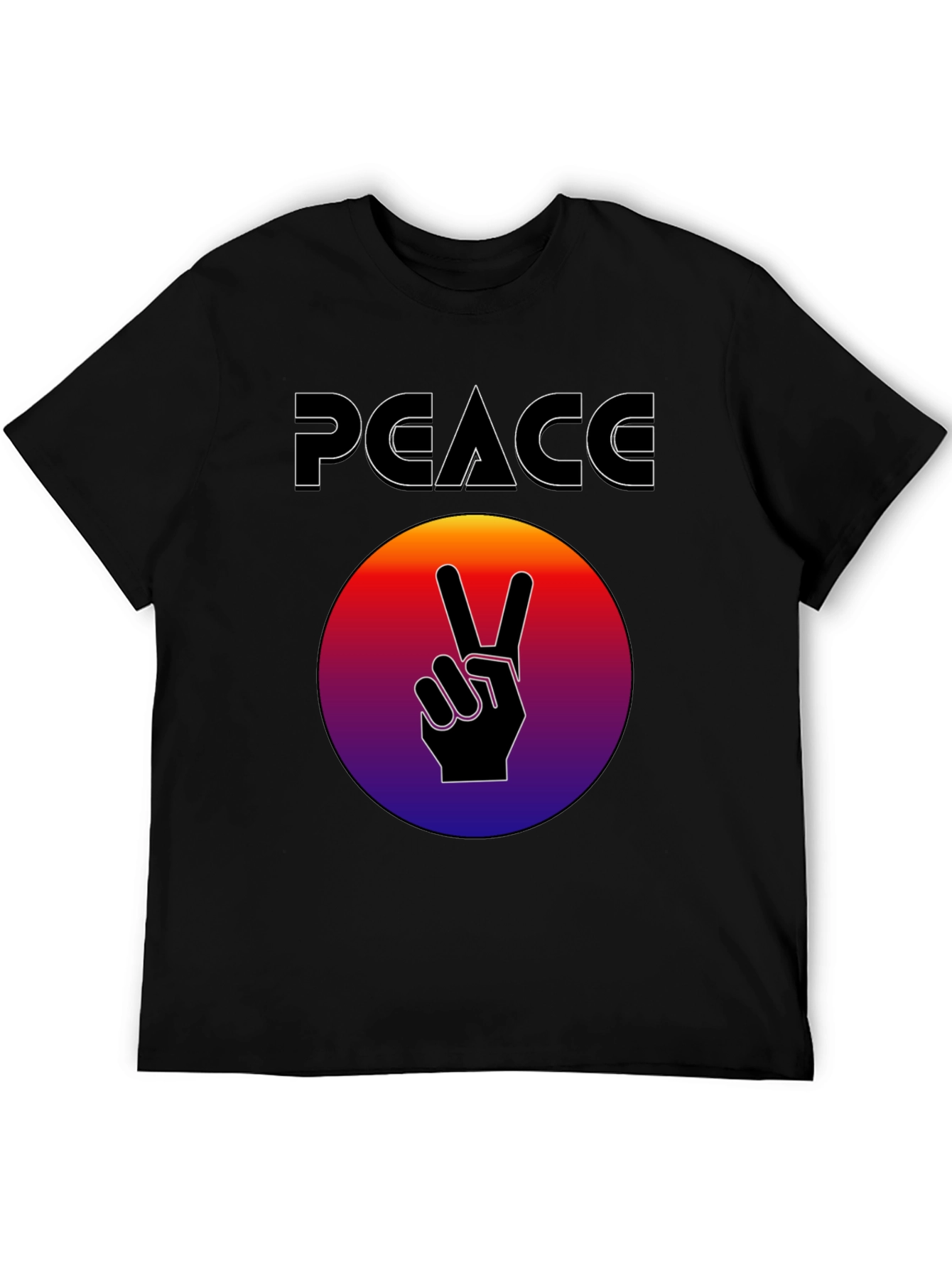 Peace Sign Graphic T-Shirt - Retro Style
