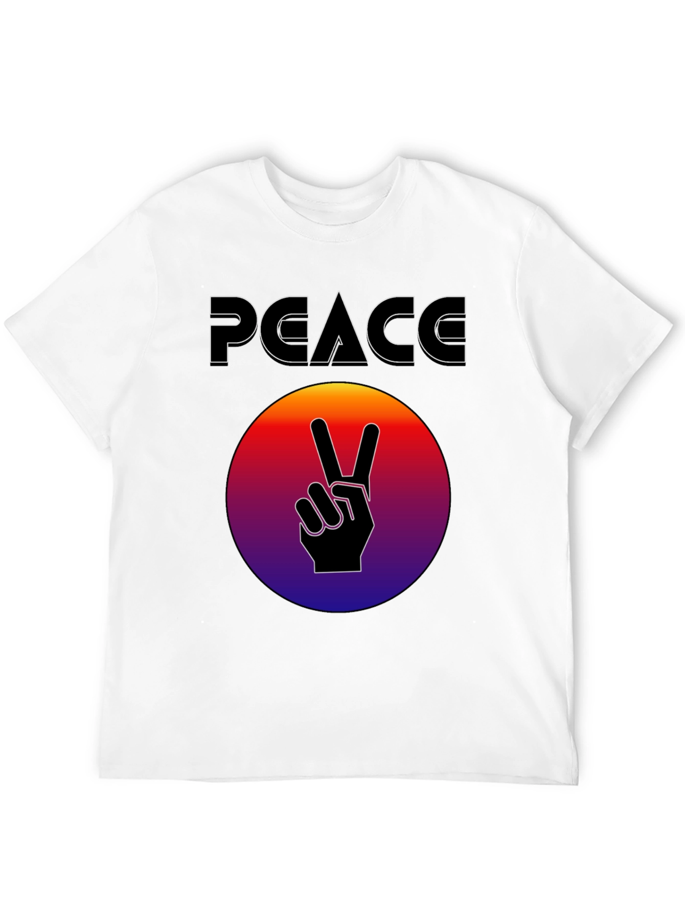 Peace Sign Graphic T-Shirt - Retro Style