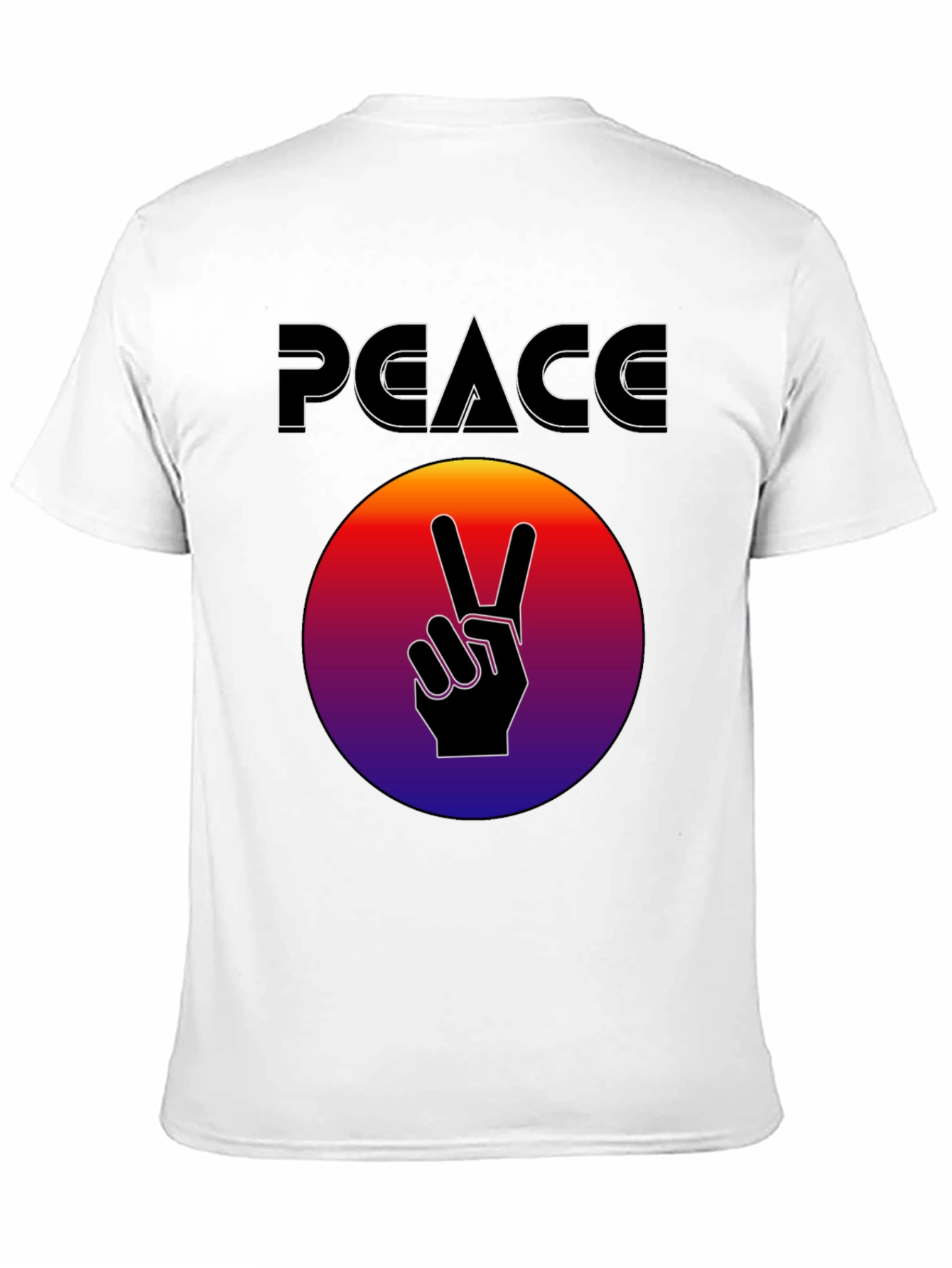 Peace Sign Graphic T-Shirt - Retro Style