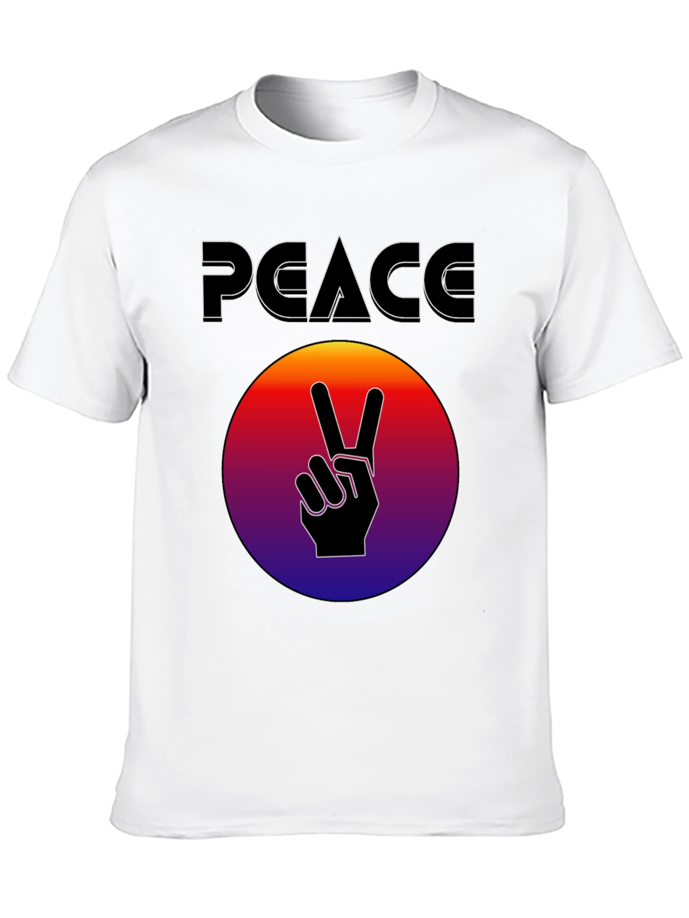 Peace Sign Graphic T-Shirt - Retro Style