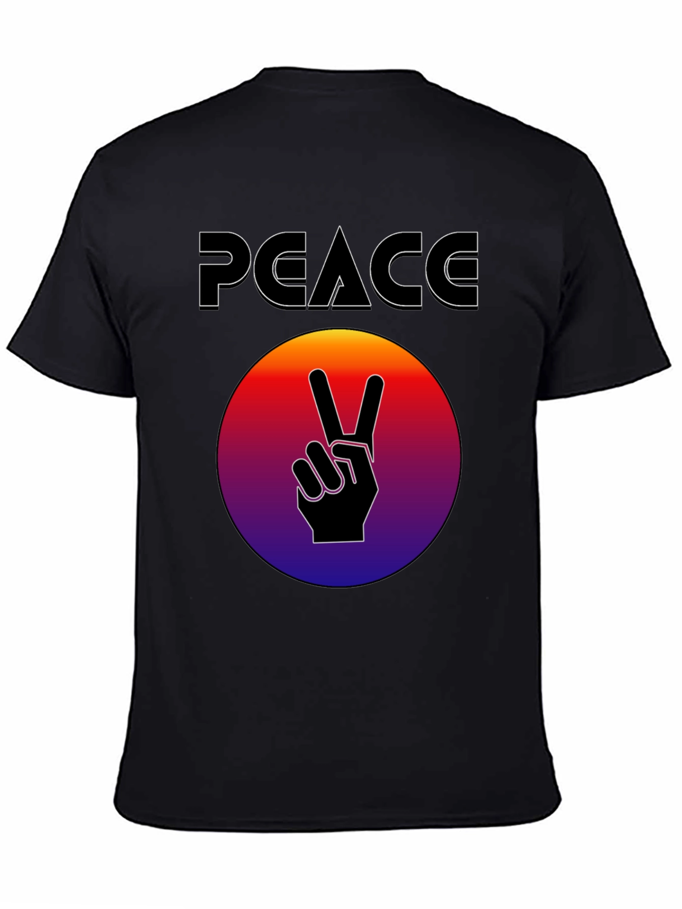 Peace Sign Graphic T-Shirt - Retro Style