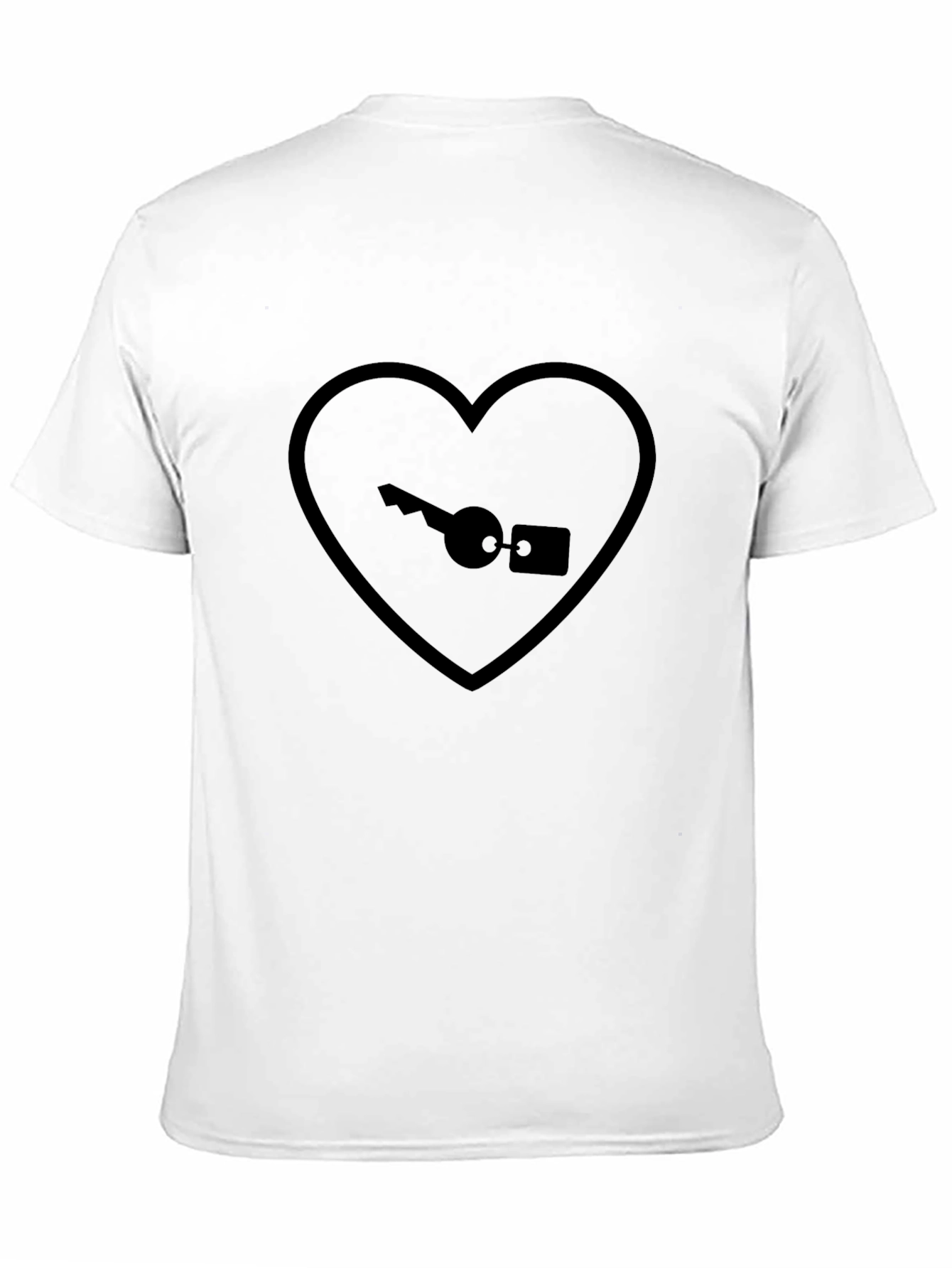 Heart Key Black T-Shirt