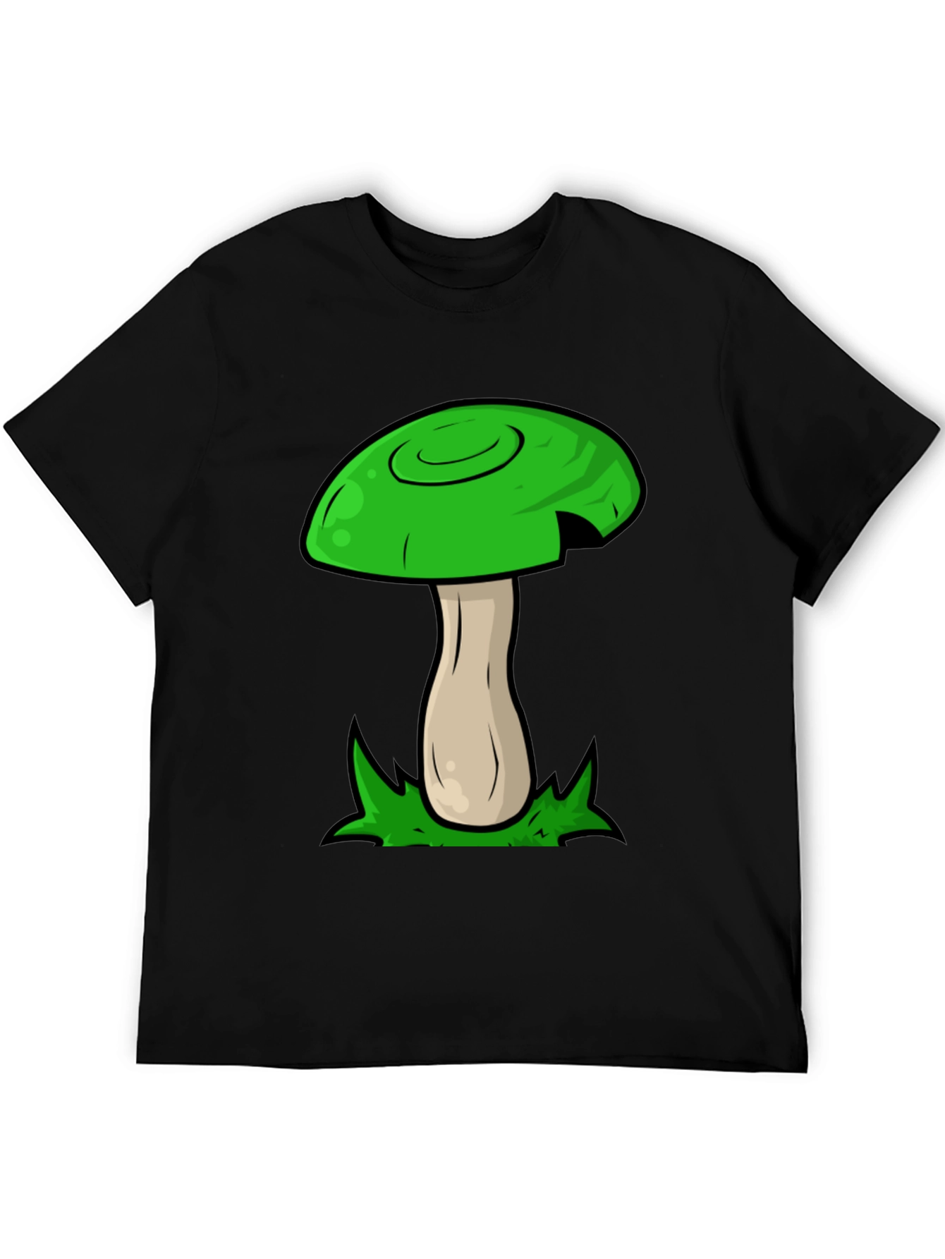 Mushroom Graphic Tee - Funky Green Design