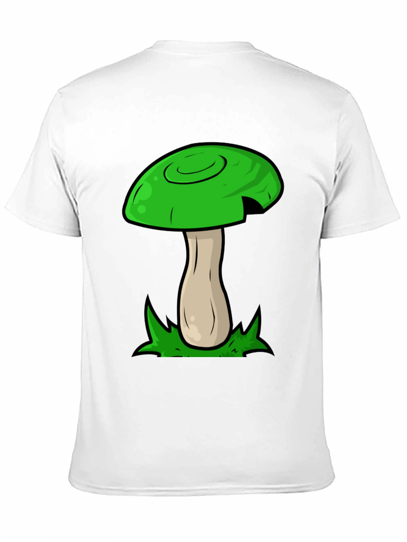 Mushroom Graphic Tee - Funky Green Design