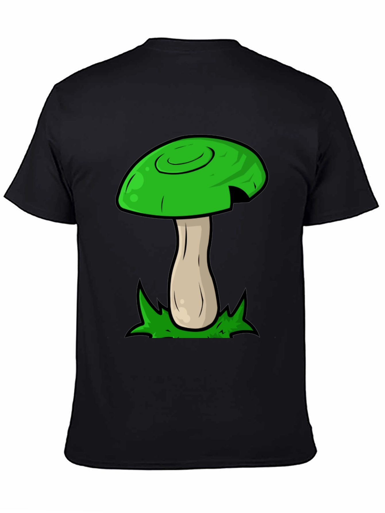 Mushroom Graphic Tee - Funky Green Design