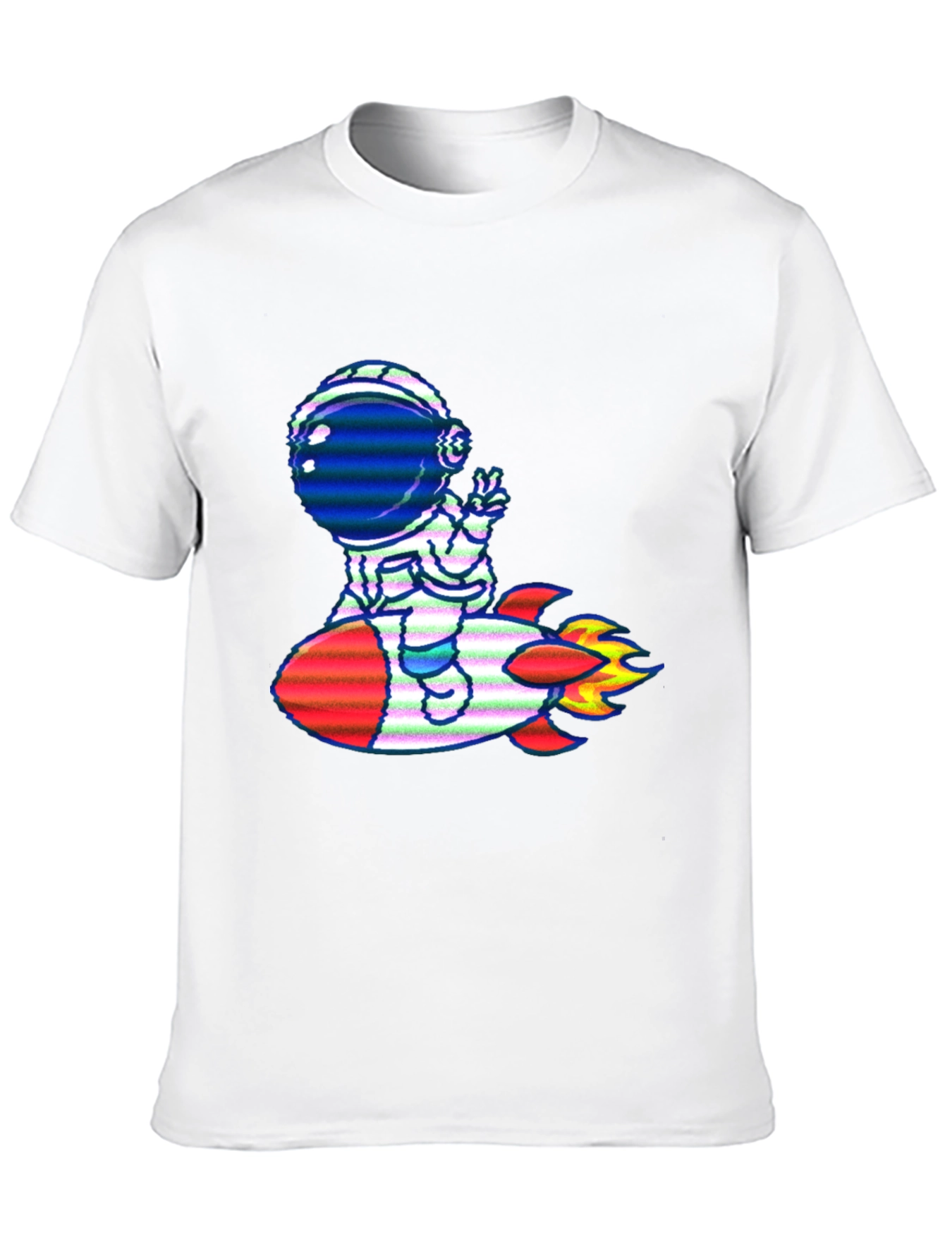 Astronaut Rocket Ride Graphic T-Shirt