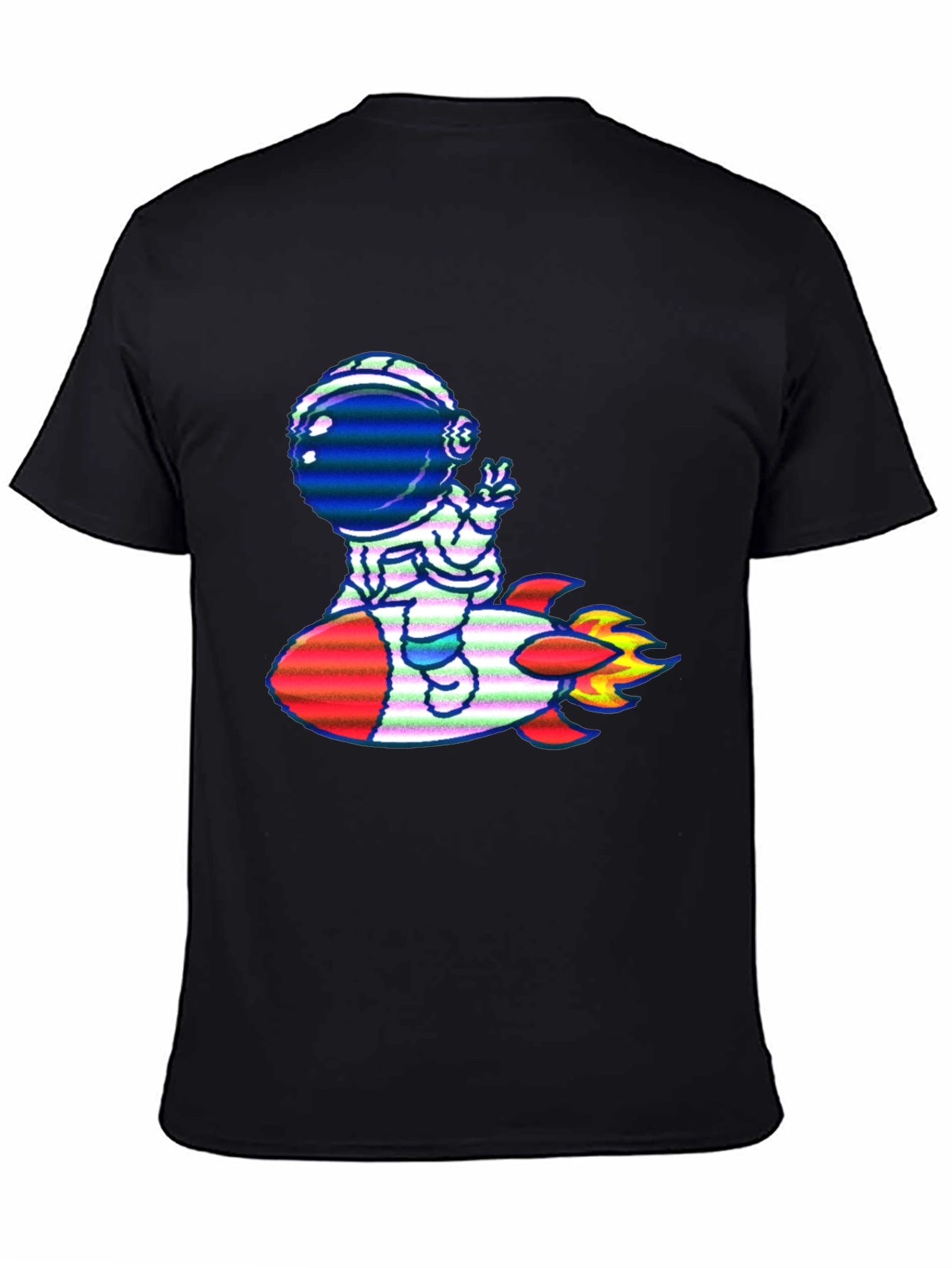 Astronaut Rocket Ride Graphic T-Shirt
