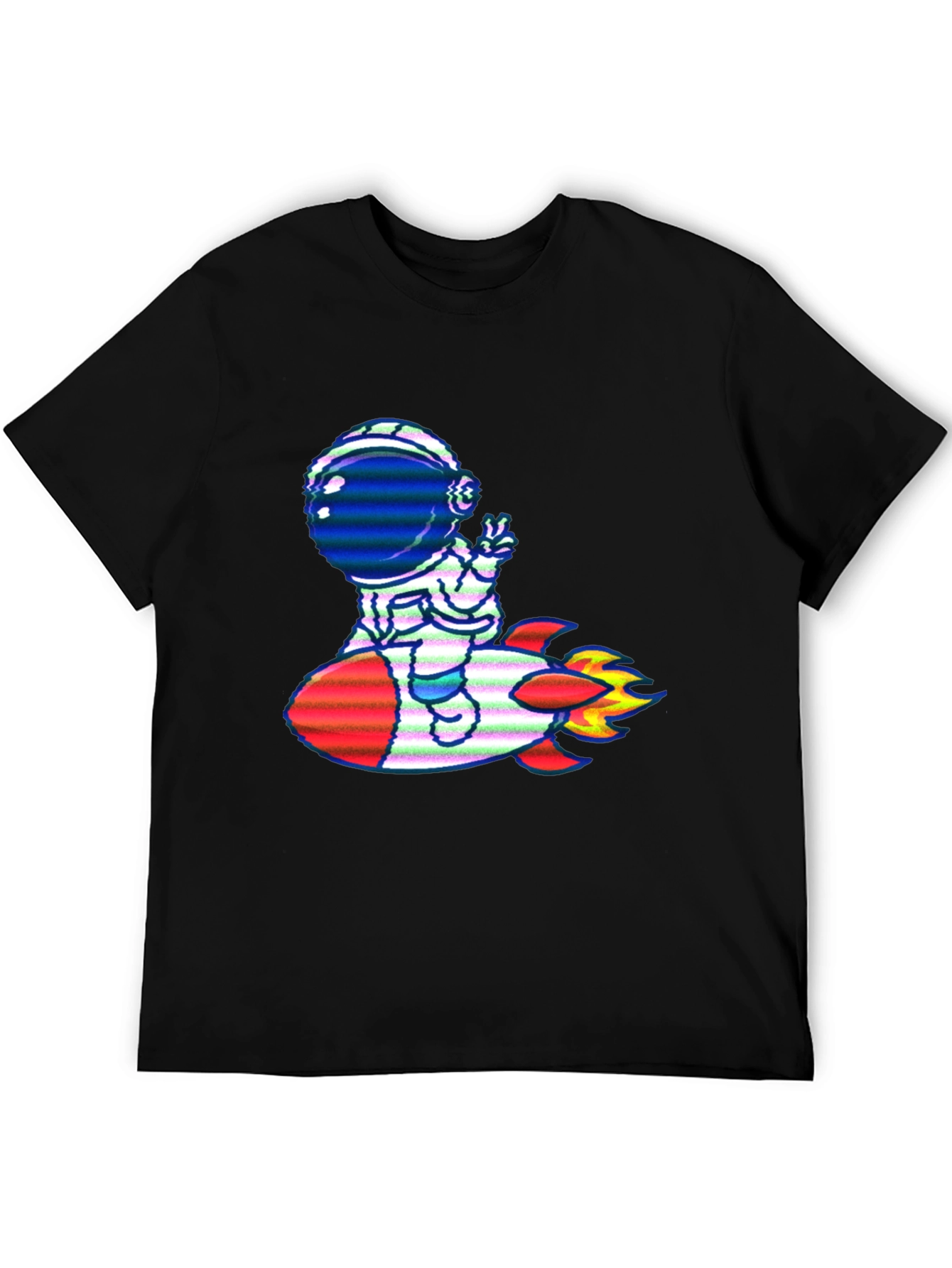 Astronaut Rocket Ride Graphic T-Shirt