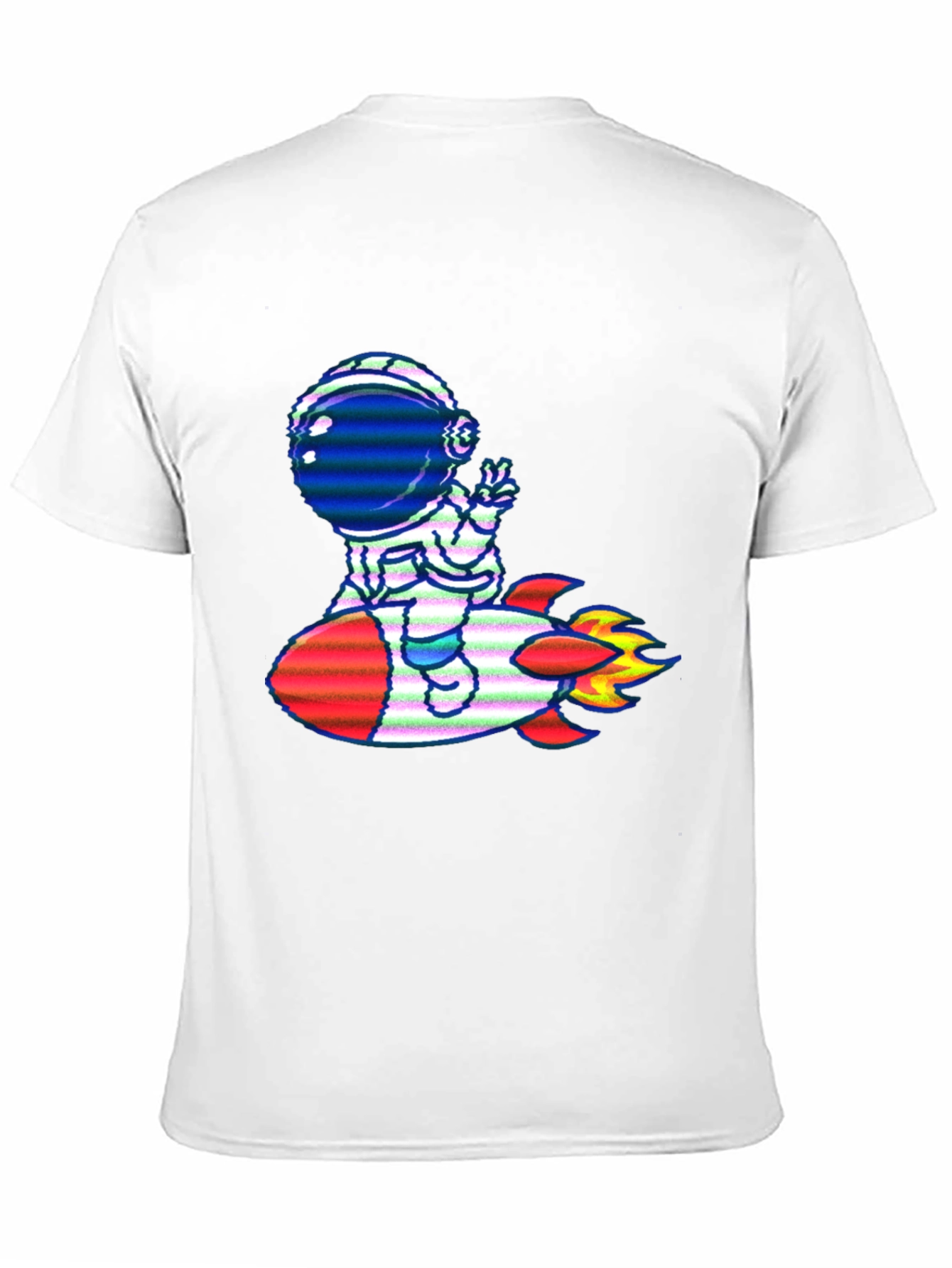 Astronaut Rocket Ride Graphic T-Shirt