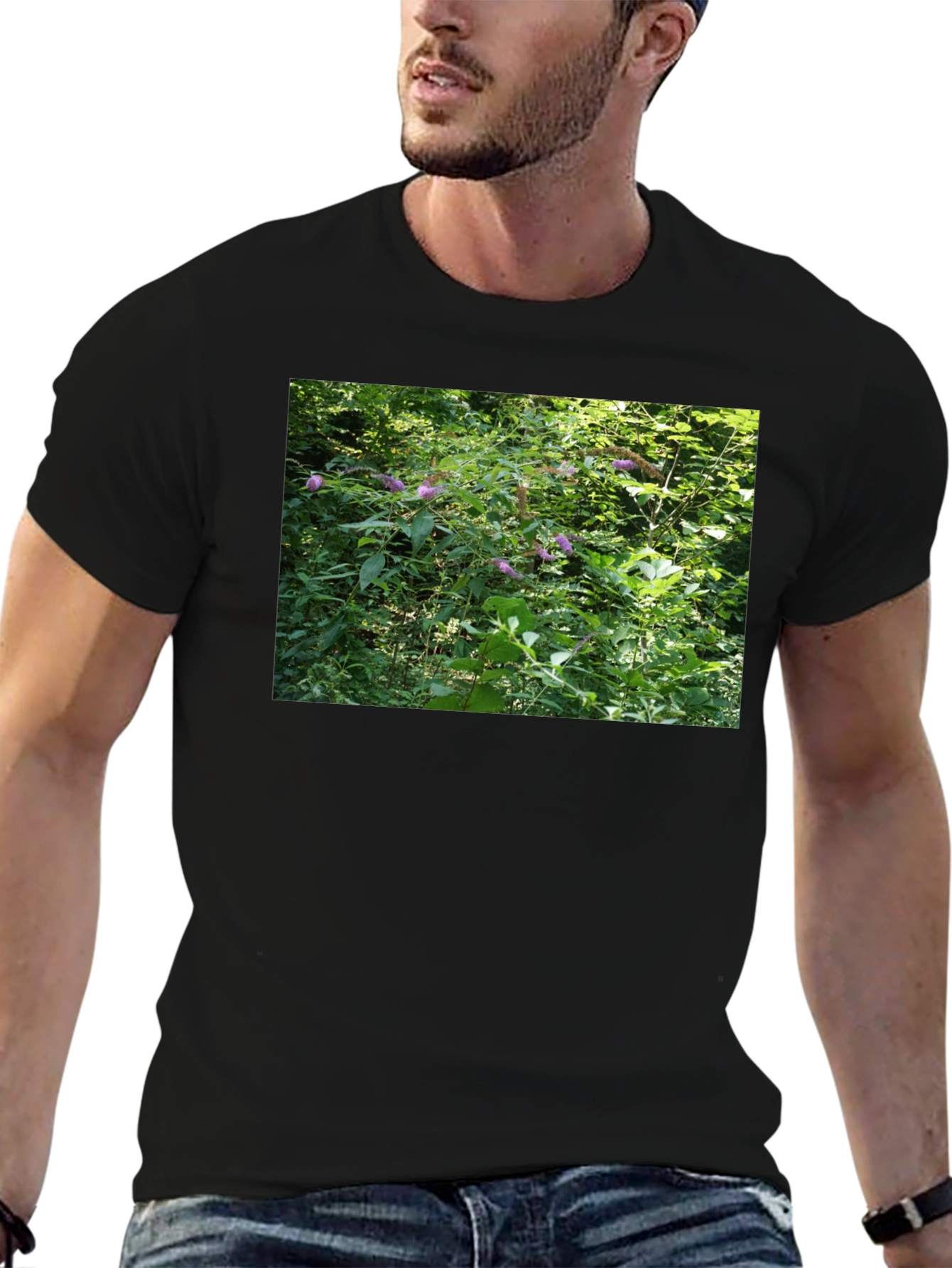 Nature Scene T-Shirt - Black