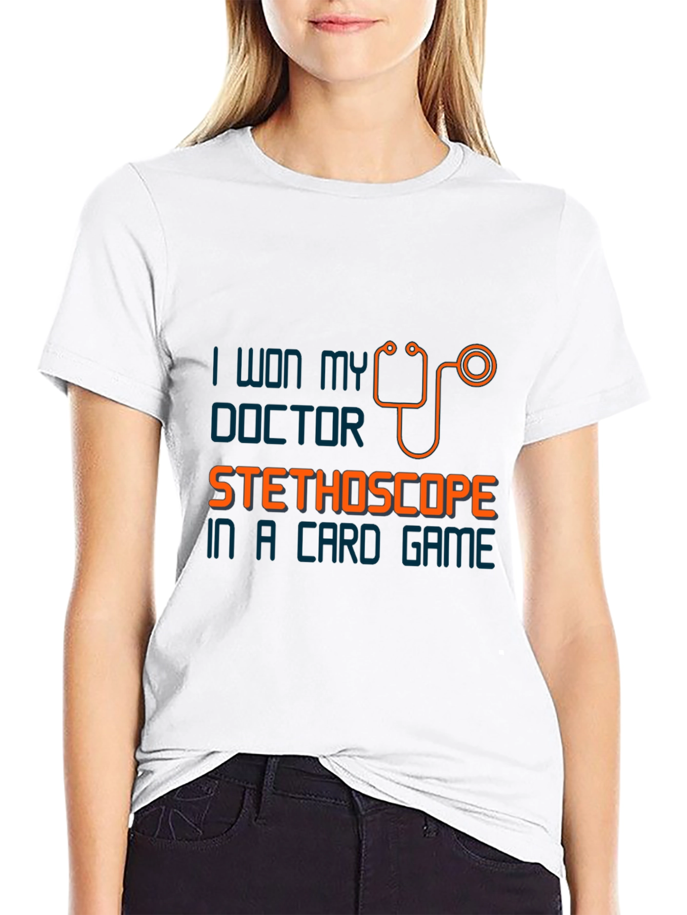 Humorous Doctor Stethoscope Card Game T-Shirt