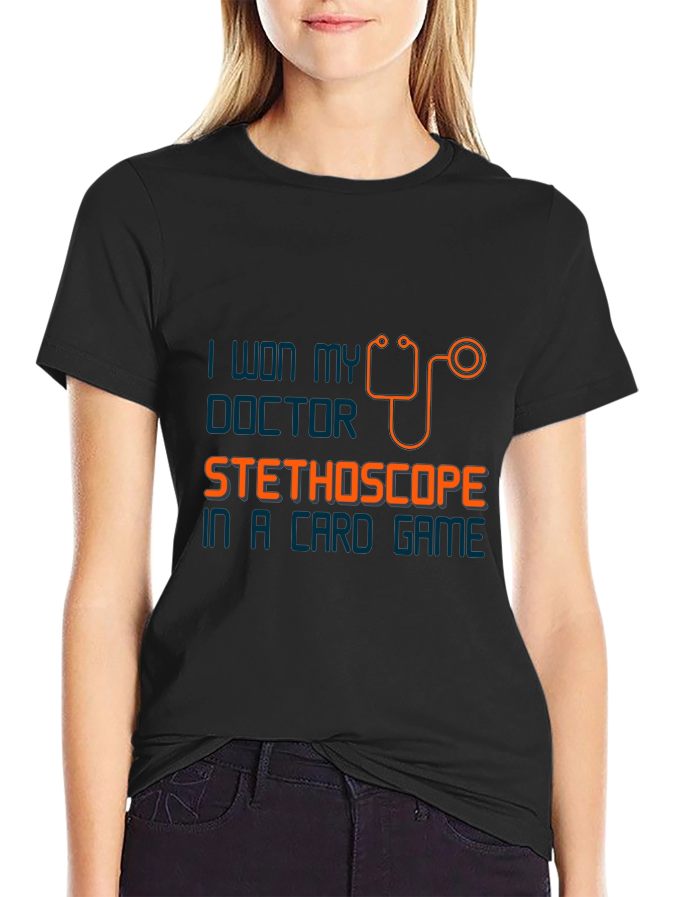 Humorous Doctor Stethoscope Card Game T-Shirt