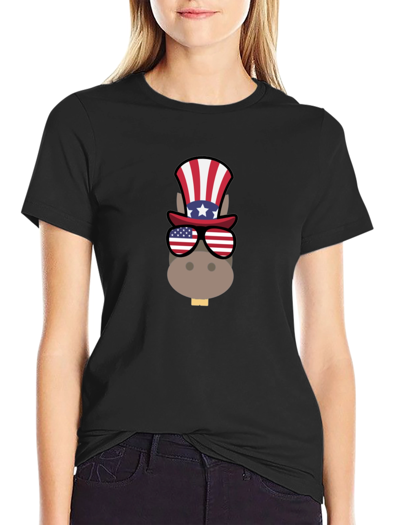 Patriotic Donkey T-Shirt - USA Pride