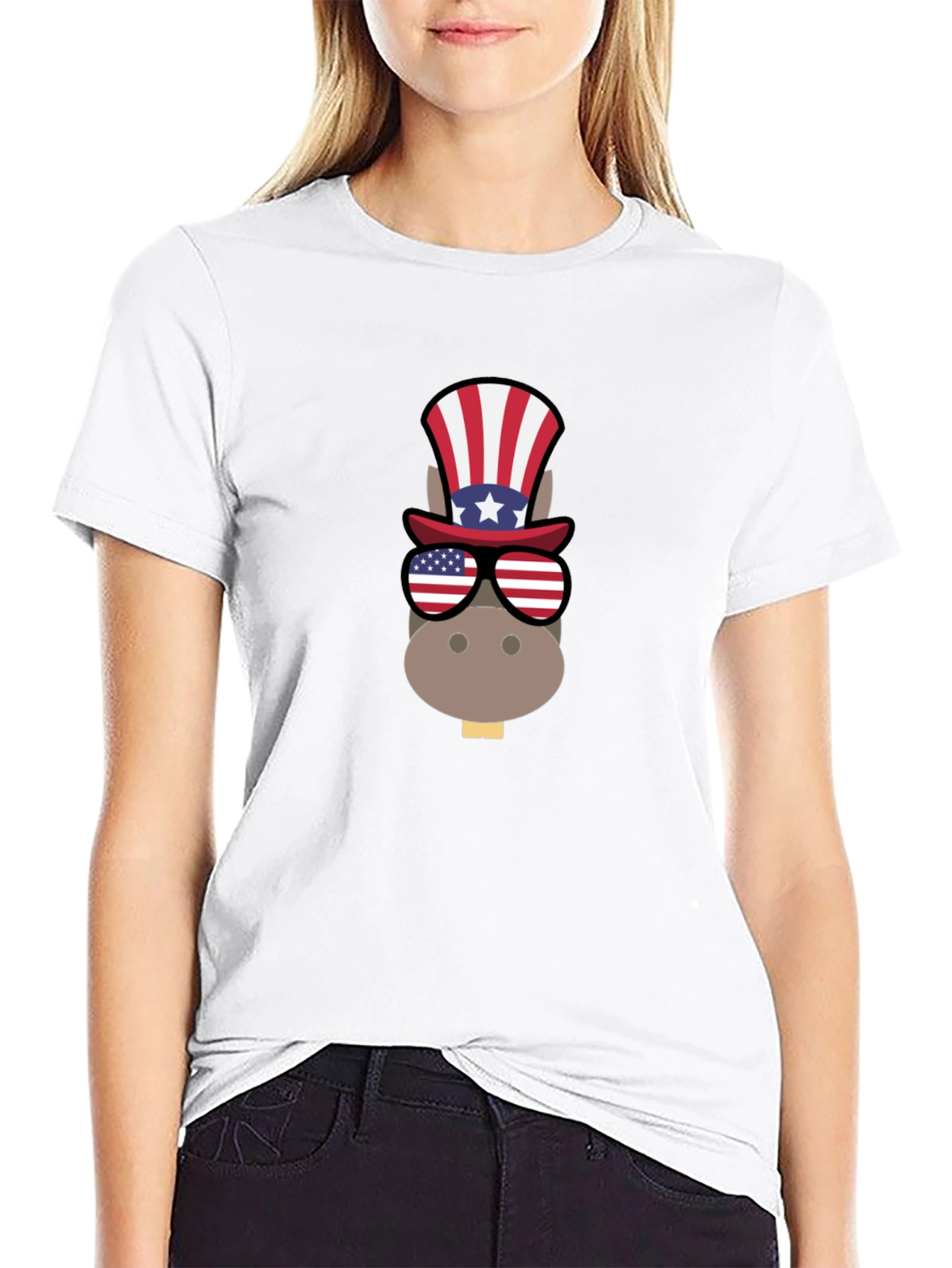 Patriotic Donkey T-Shirt - USA Pride