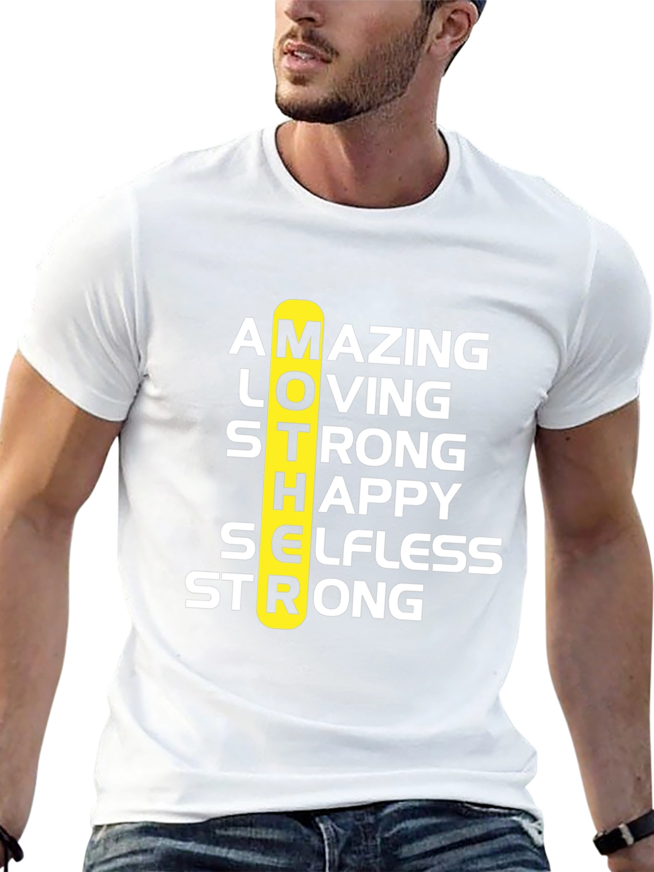 Amazing Mother Graphic Tee - Black Cotton T-Shirt