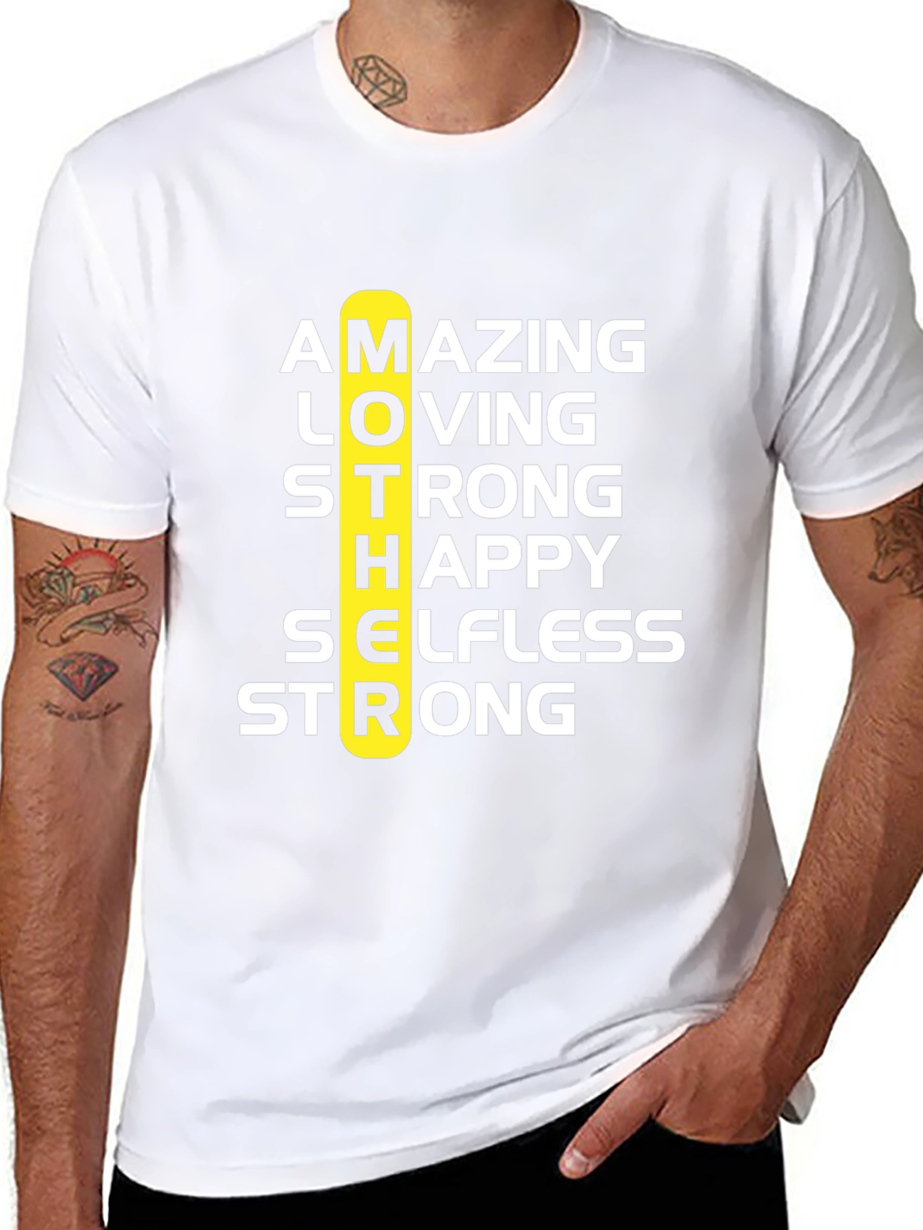Amazing Mother Graphic Tee - Black Cotton T-Shirt