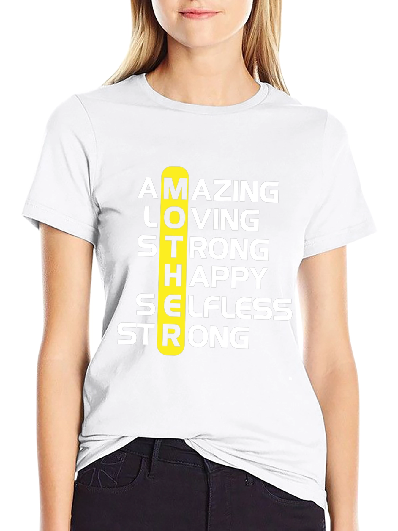 Amazing Mother Graphic Tee - Black Cotton T-Shirt