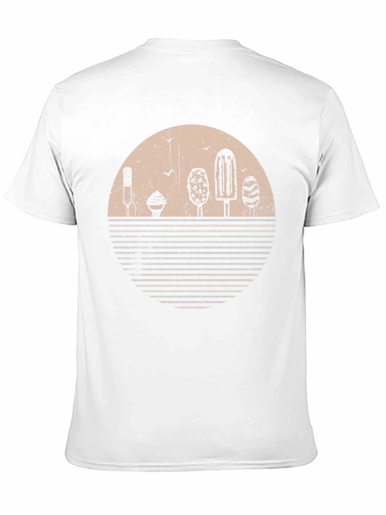 Retro Sunset Ice Cream Graphic Tee