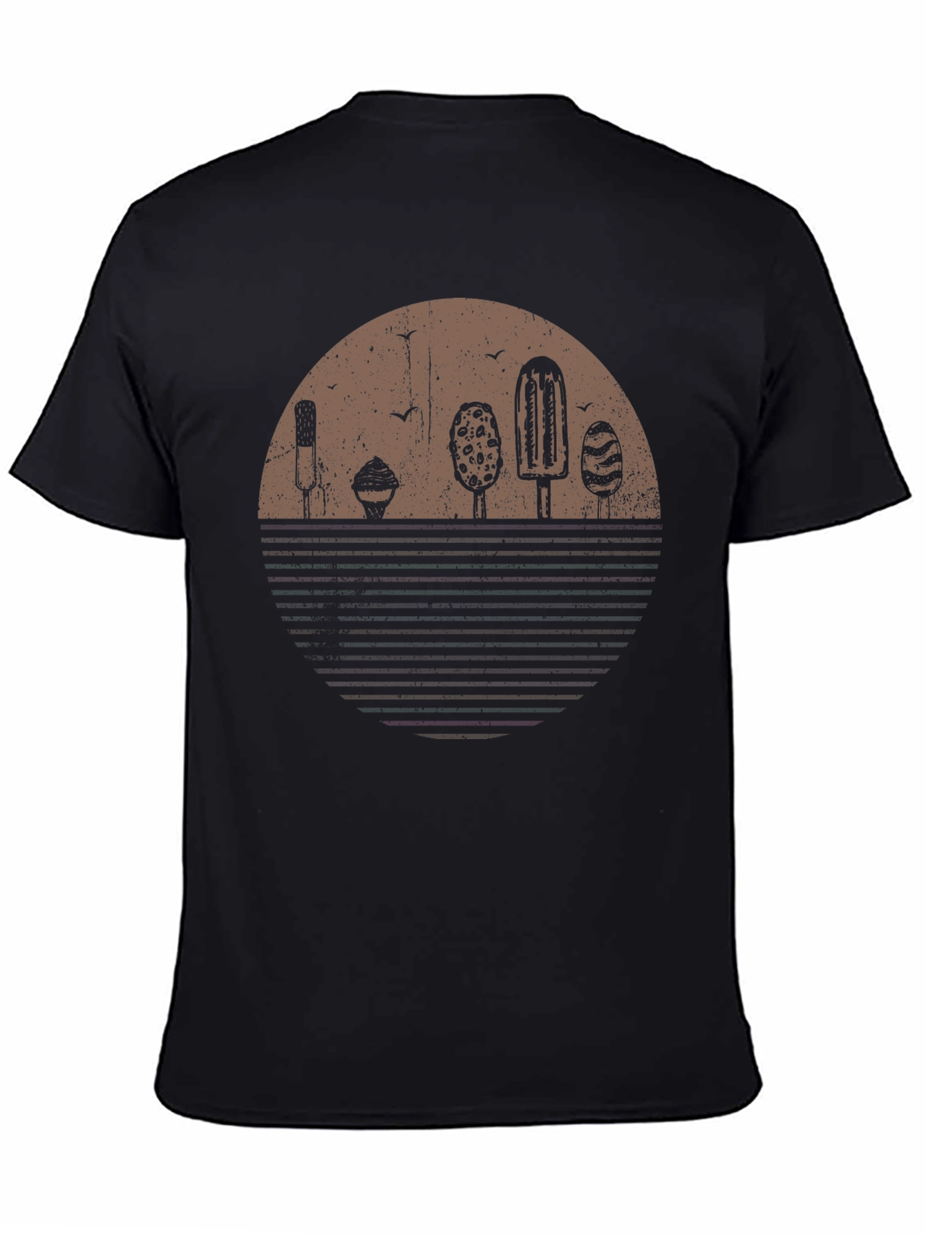 Retro Sunset Ice Cream Graphic Tee