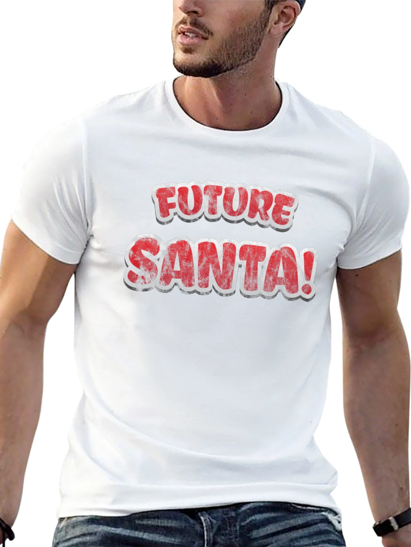 Future Santa Graphic T-Shirt - Holiday Fun!