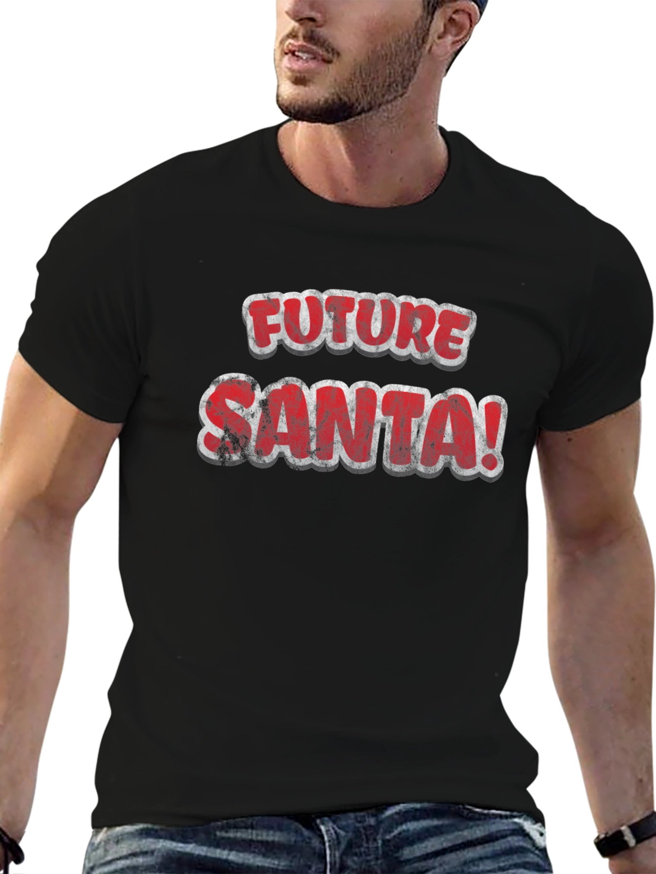 Future Santa Graphic T-Shirt - Holiday Fun!