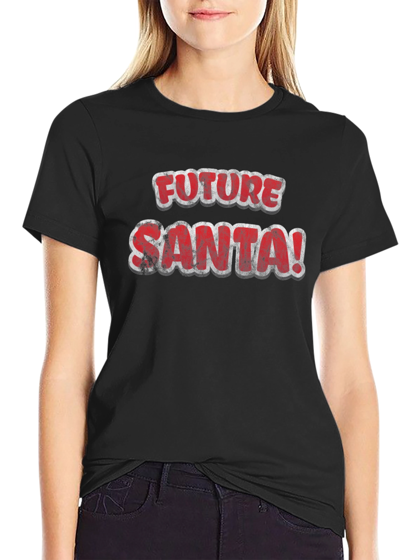 Future Santa Graphic T-Shirt - Holiday Fun!