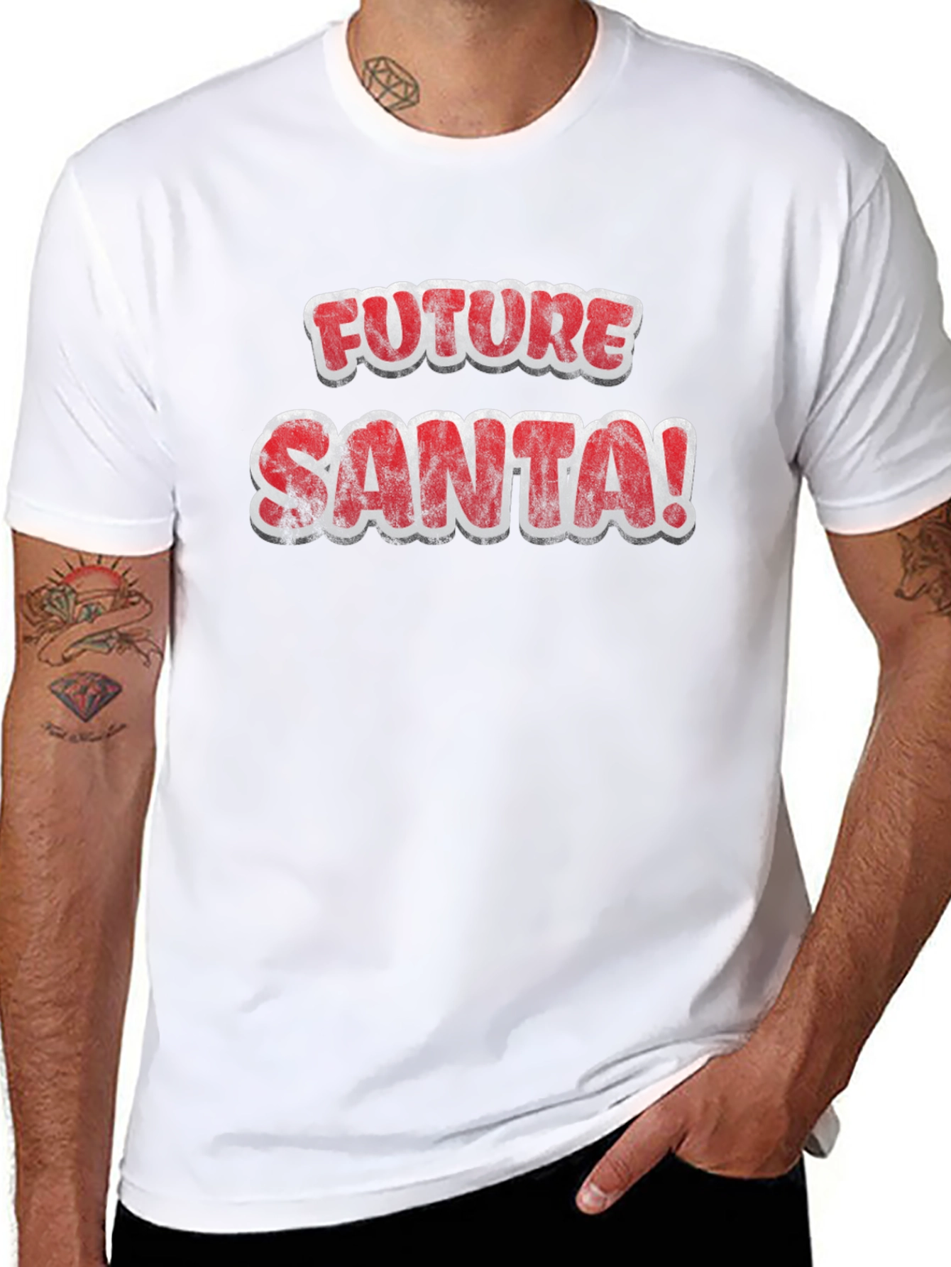 Future Santa Graphic T-Shirt - Holiday Fun!