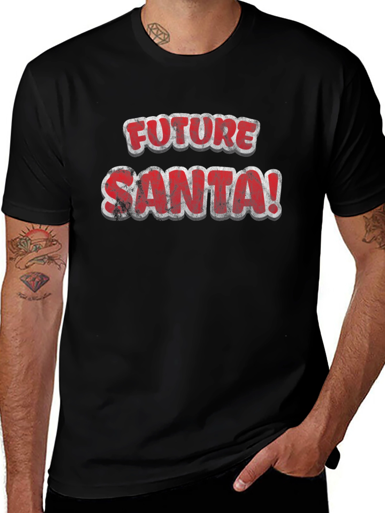 Future Santa Graphic T-Shirt - Holiday Fun!