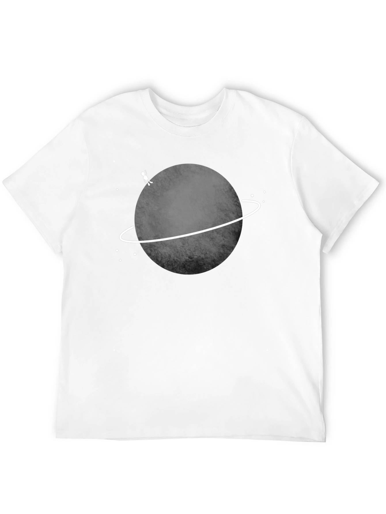 Planet Explorer Graphic Tee - Black Cotton T-Shirt