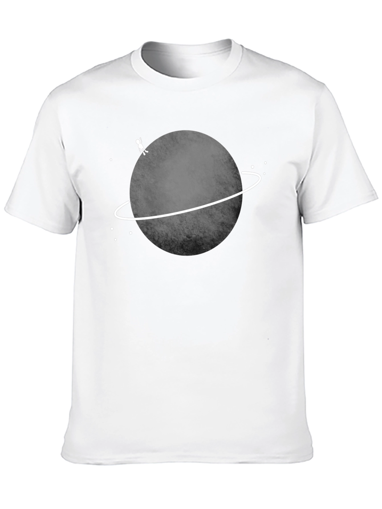 Planet Explorer Graphic Tee - Black Cotton T-Shirt