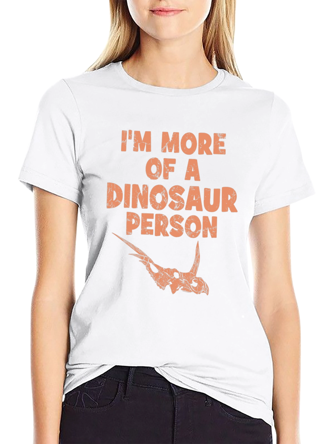 Dinosaur Person Graphic Tee - Black T-Shirt