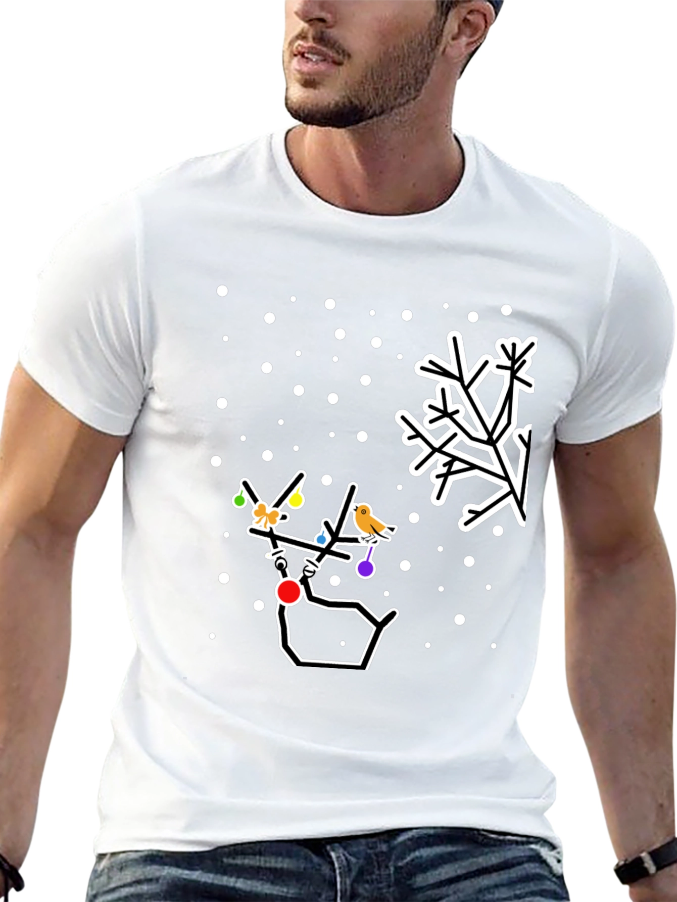 Festive Deer Christmas T-Shirt