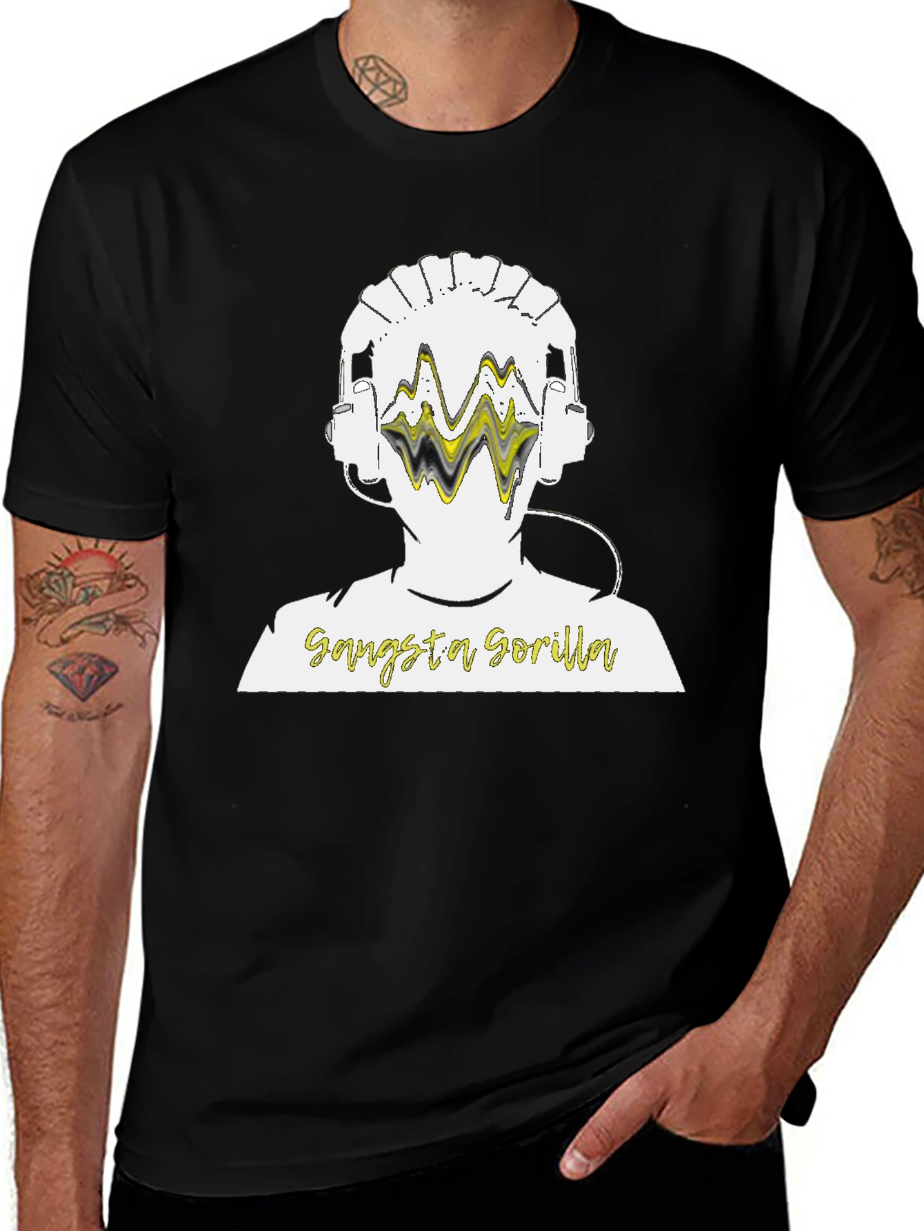 Gangsta Gorilla Graphic T-Shirt