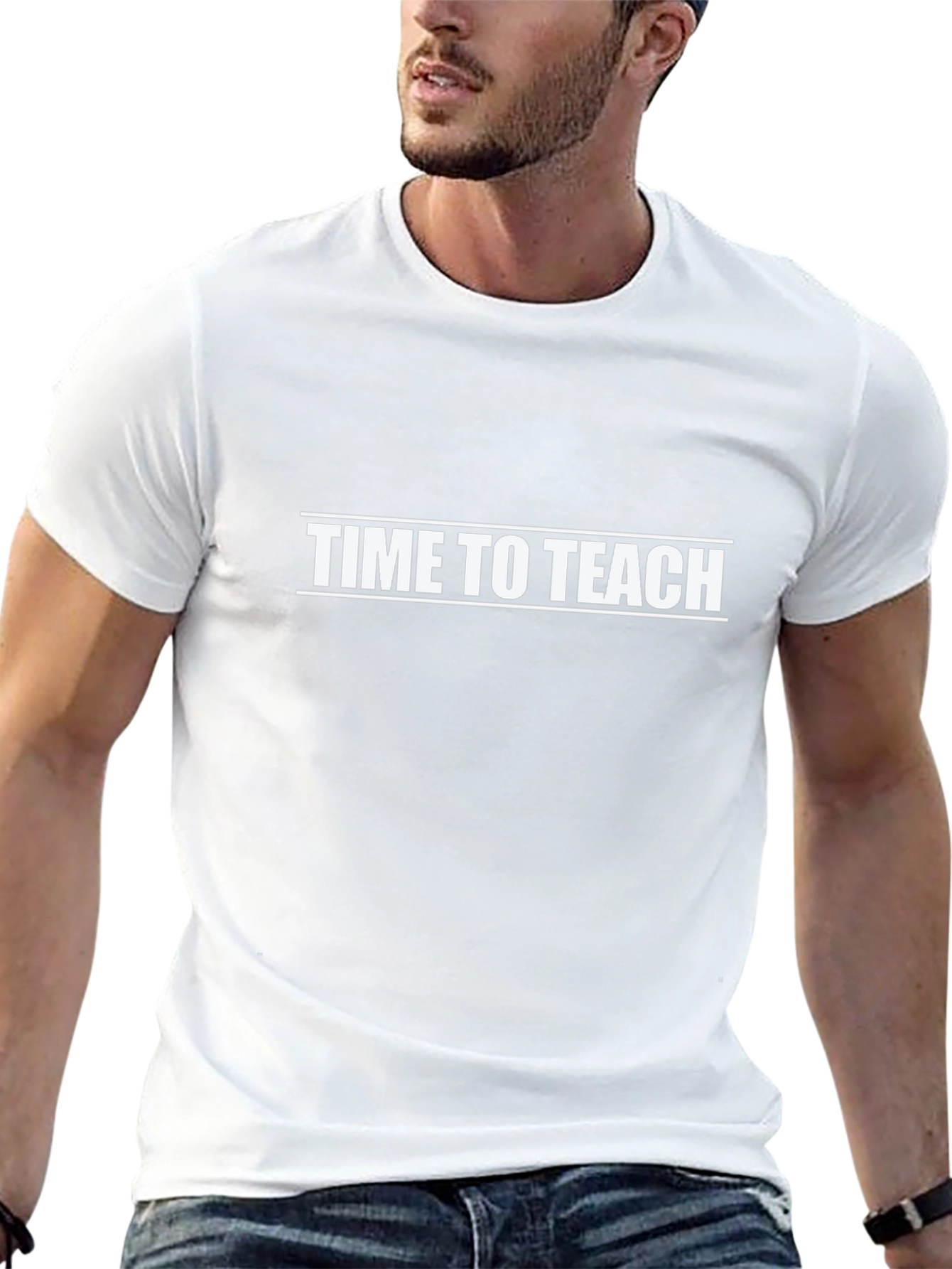 Time To Teach Black T-Shirt - Teacher Apparel
