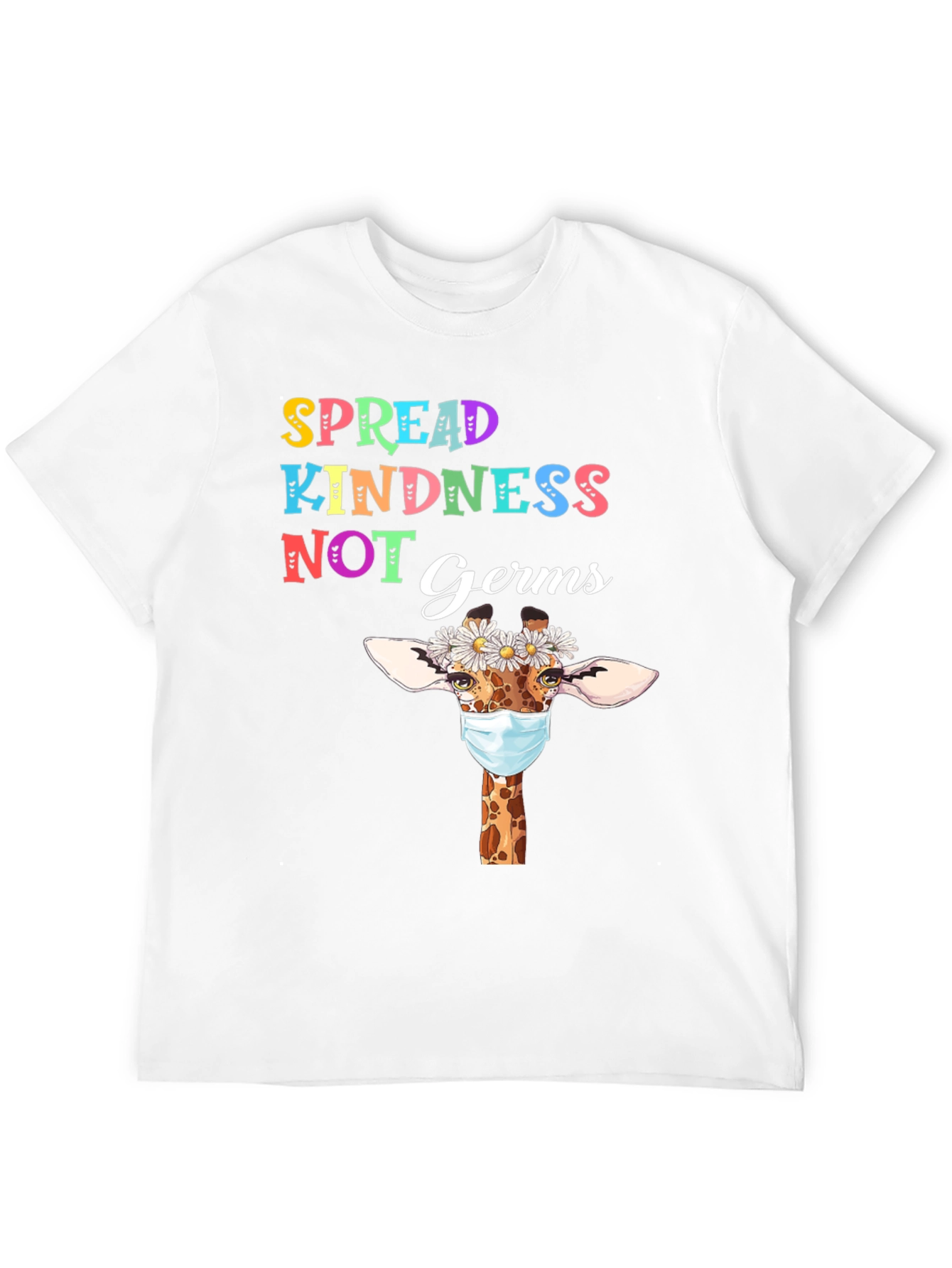 Spread Kindness Giraffe Mask T-Shirt