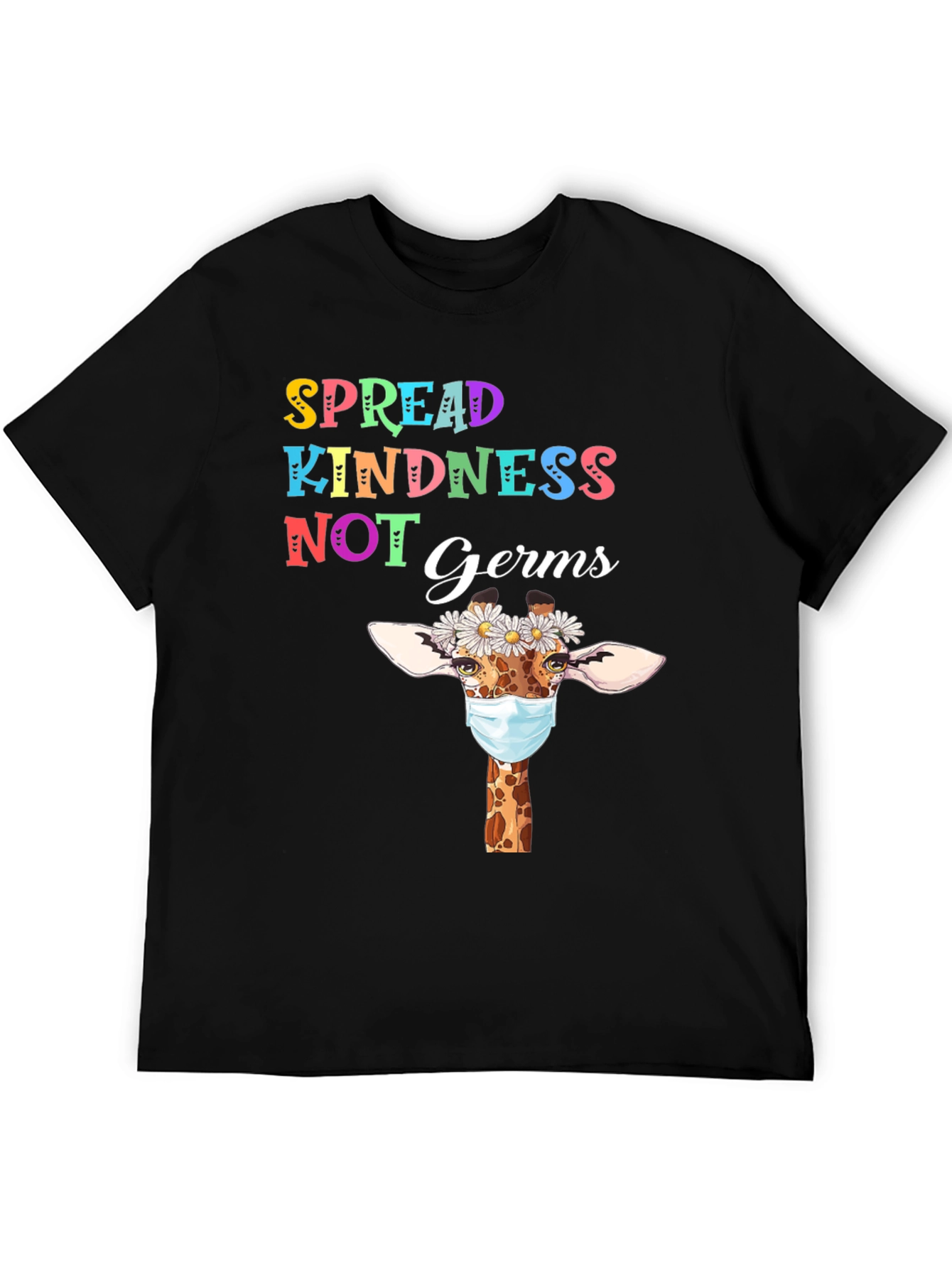 Spread Kindness Giraffe Mask T-Shirt
