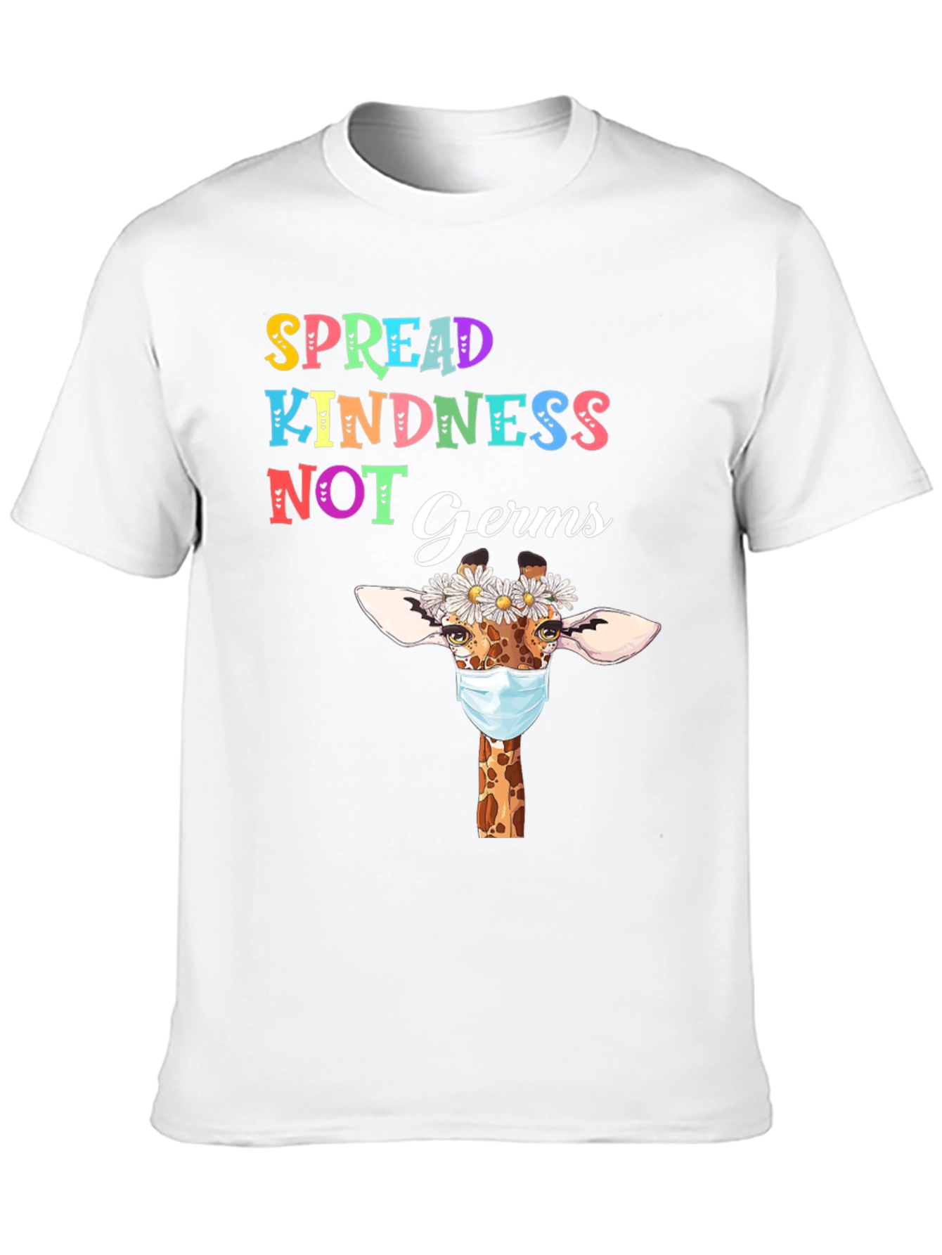 Spread Kindness Giraffe Mask T-Shirt